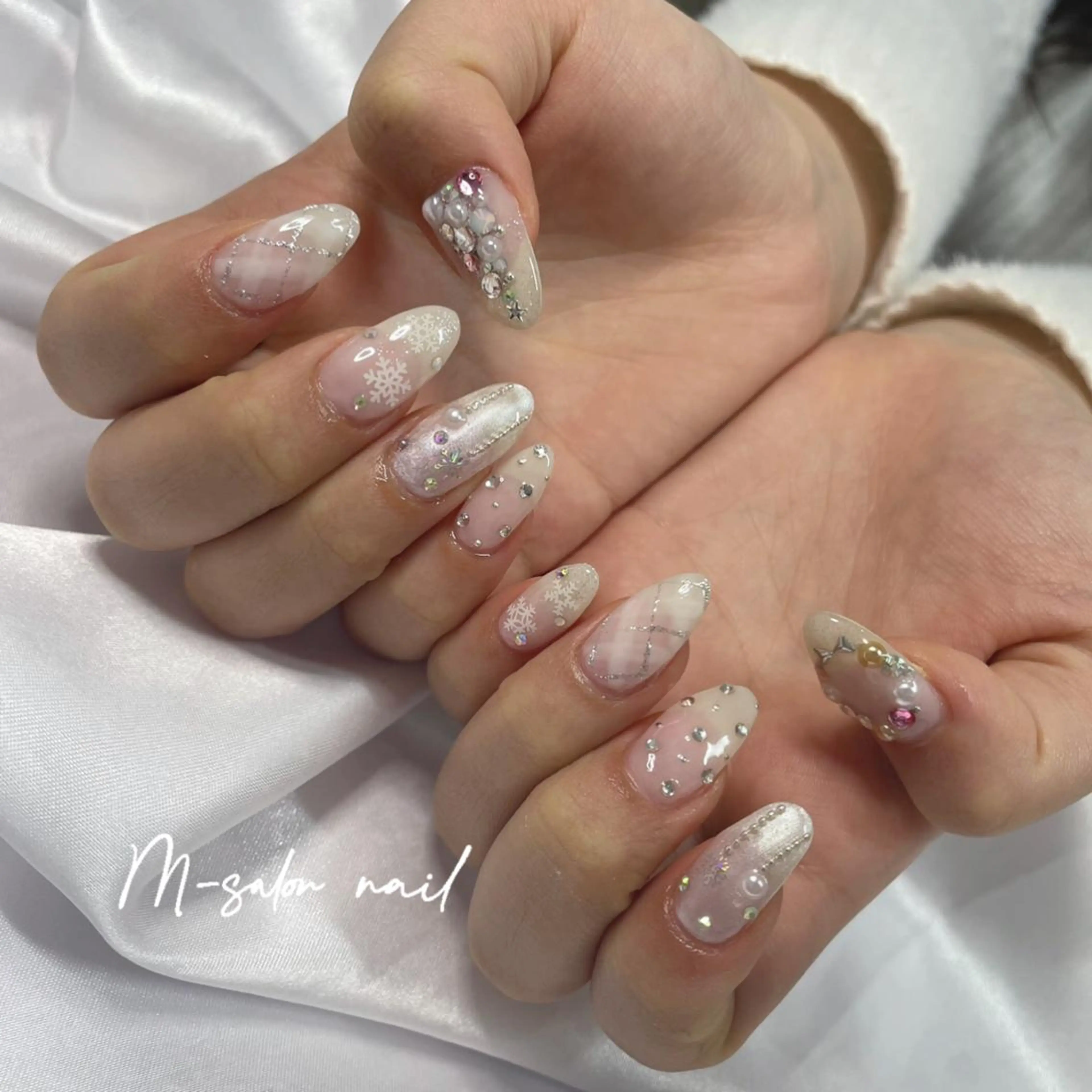 ネイル ハンドネイル 韓国/網紅/パーツ M-salonのネイルデザイン