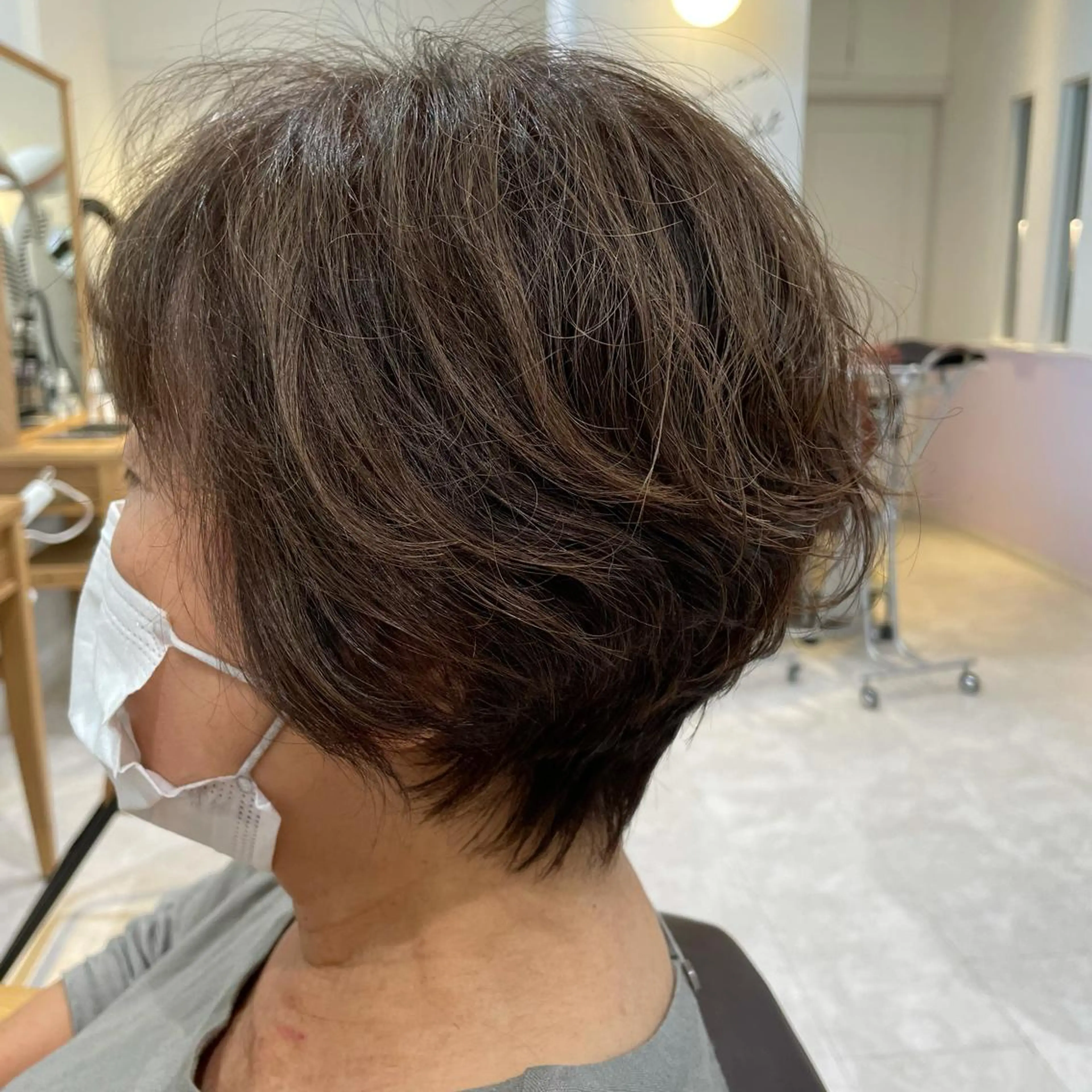 ショート パーマ 似合わせスタイル 岡田勇哉のヘアスタイル