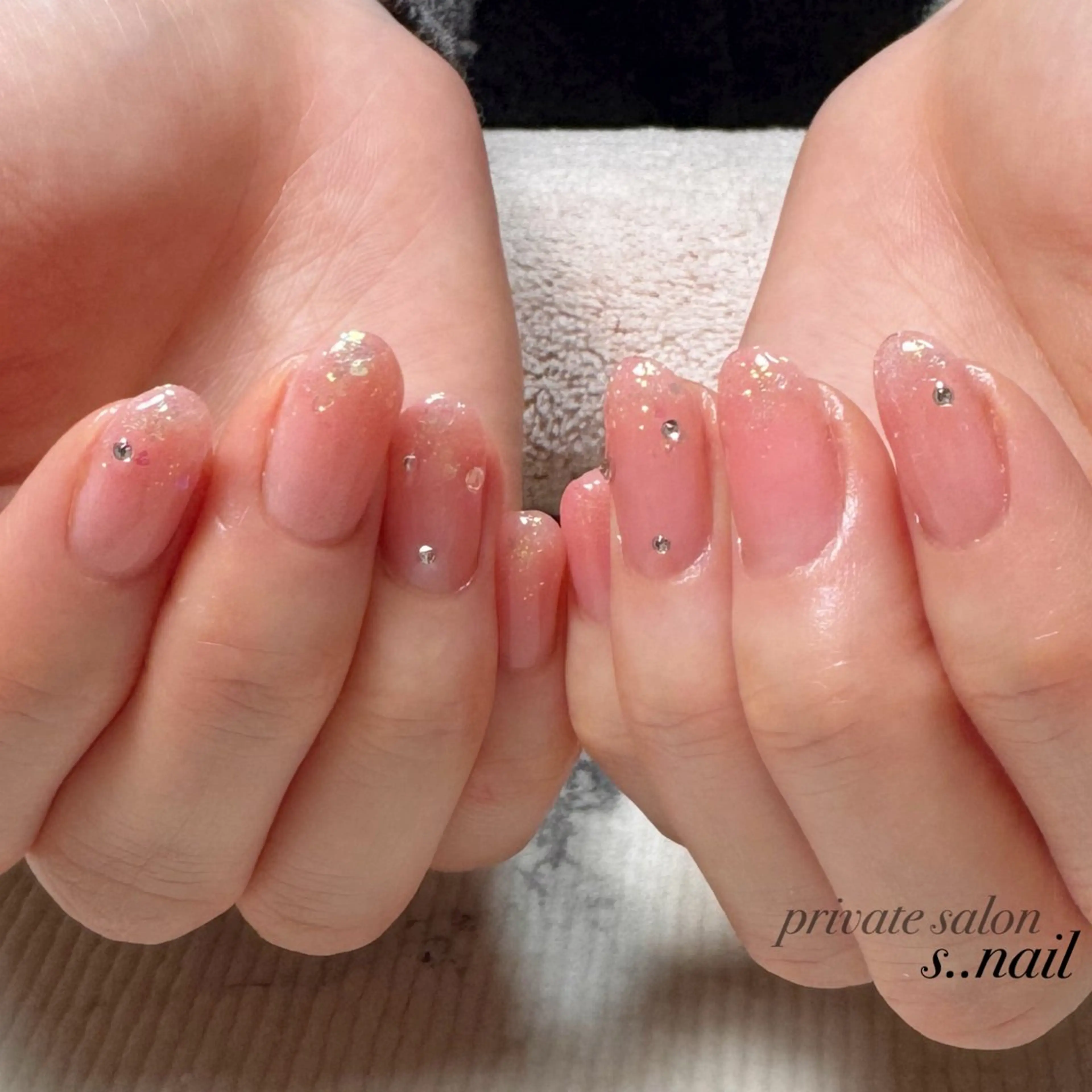 ネイル キラキラネイル ピンク ハンドネイル フットネイル s..nail / MORITAのネイルデザイン