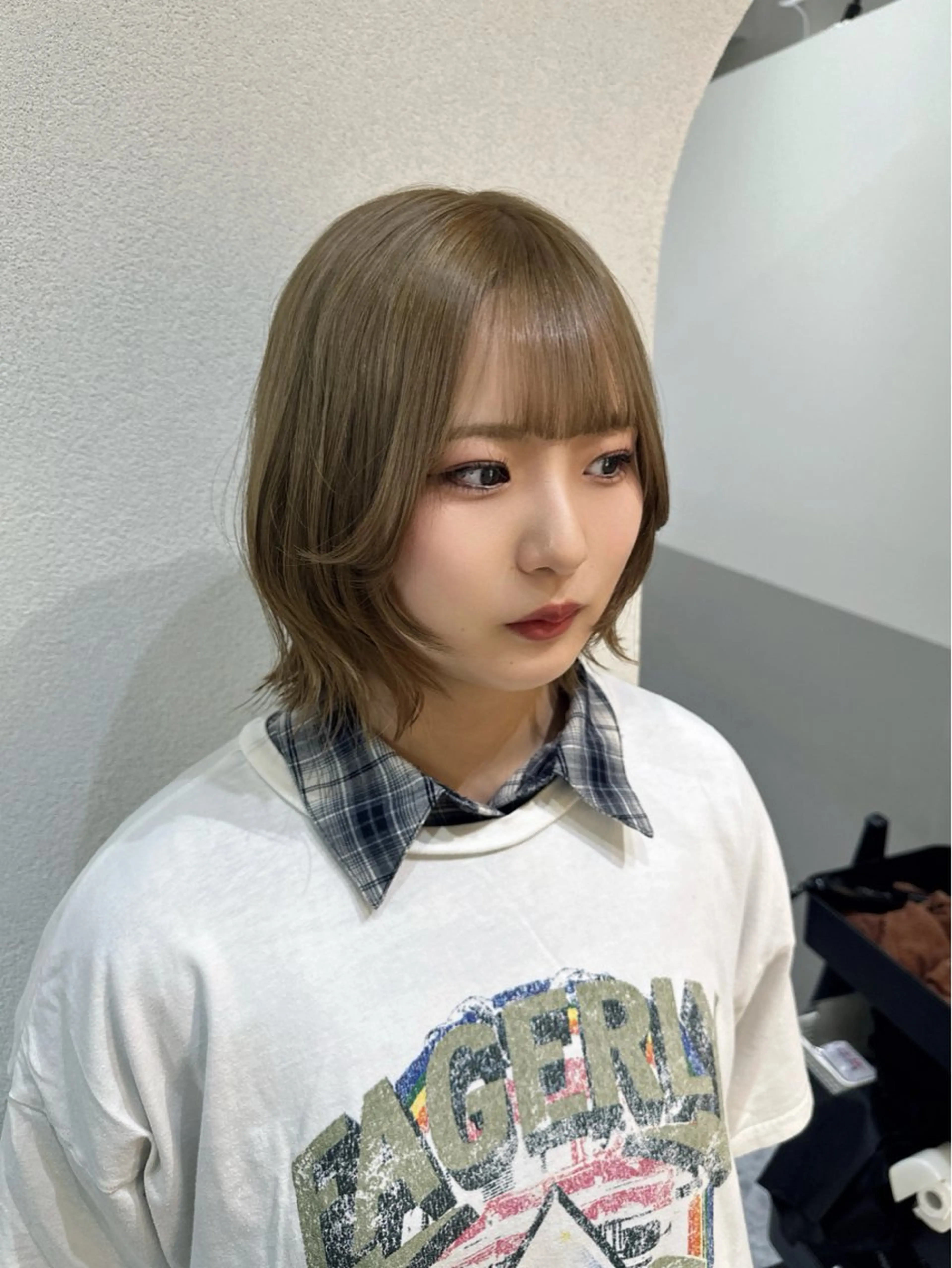 ミディアム カラー ヘアカラー トリートメント 🪞個室サロン/韓国 艶髪/keito🪞のヘアスタイル