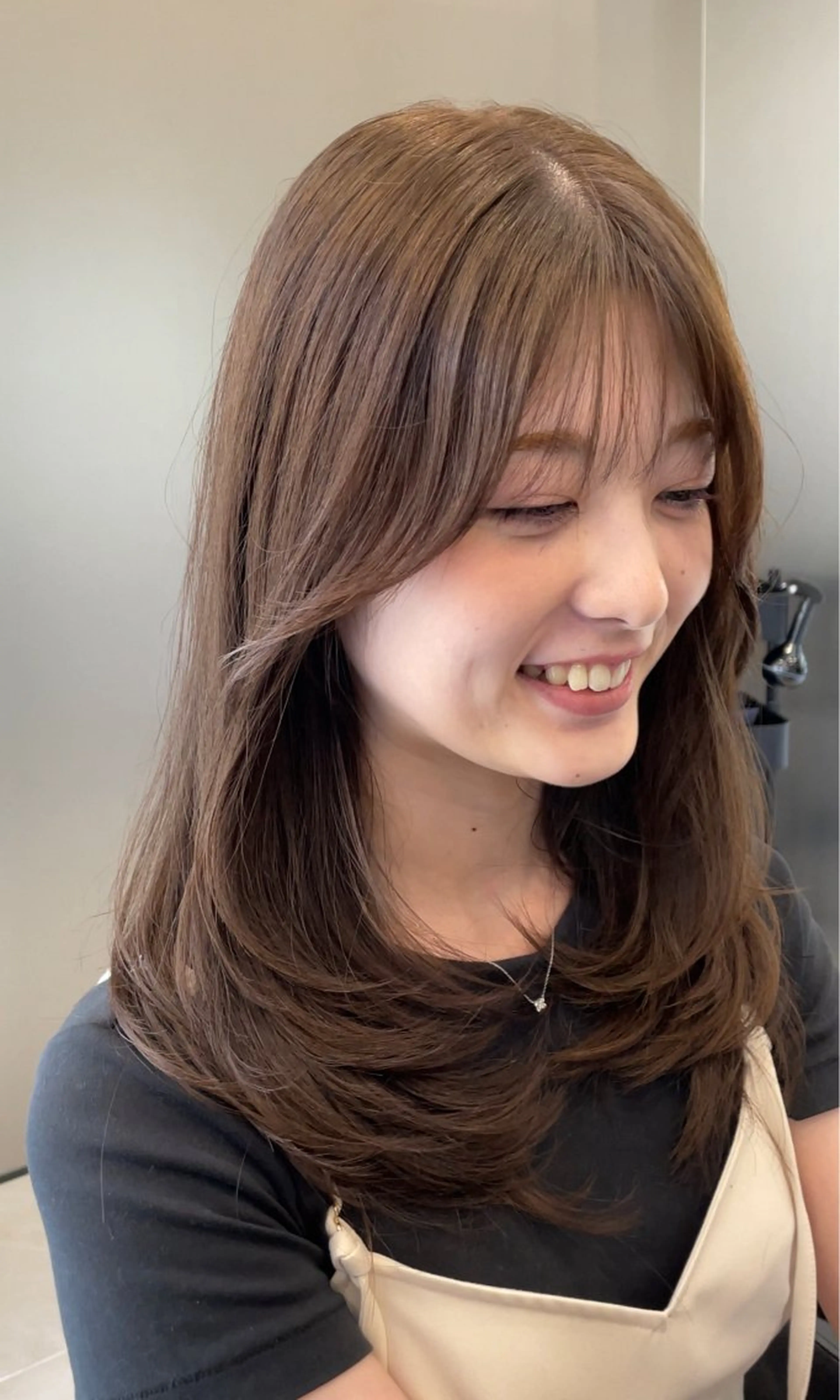 ミディアム HARUKI MINATO  Japan福岡所属・似合わせカット 迫留由弥のヘアスタイル