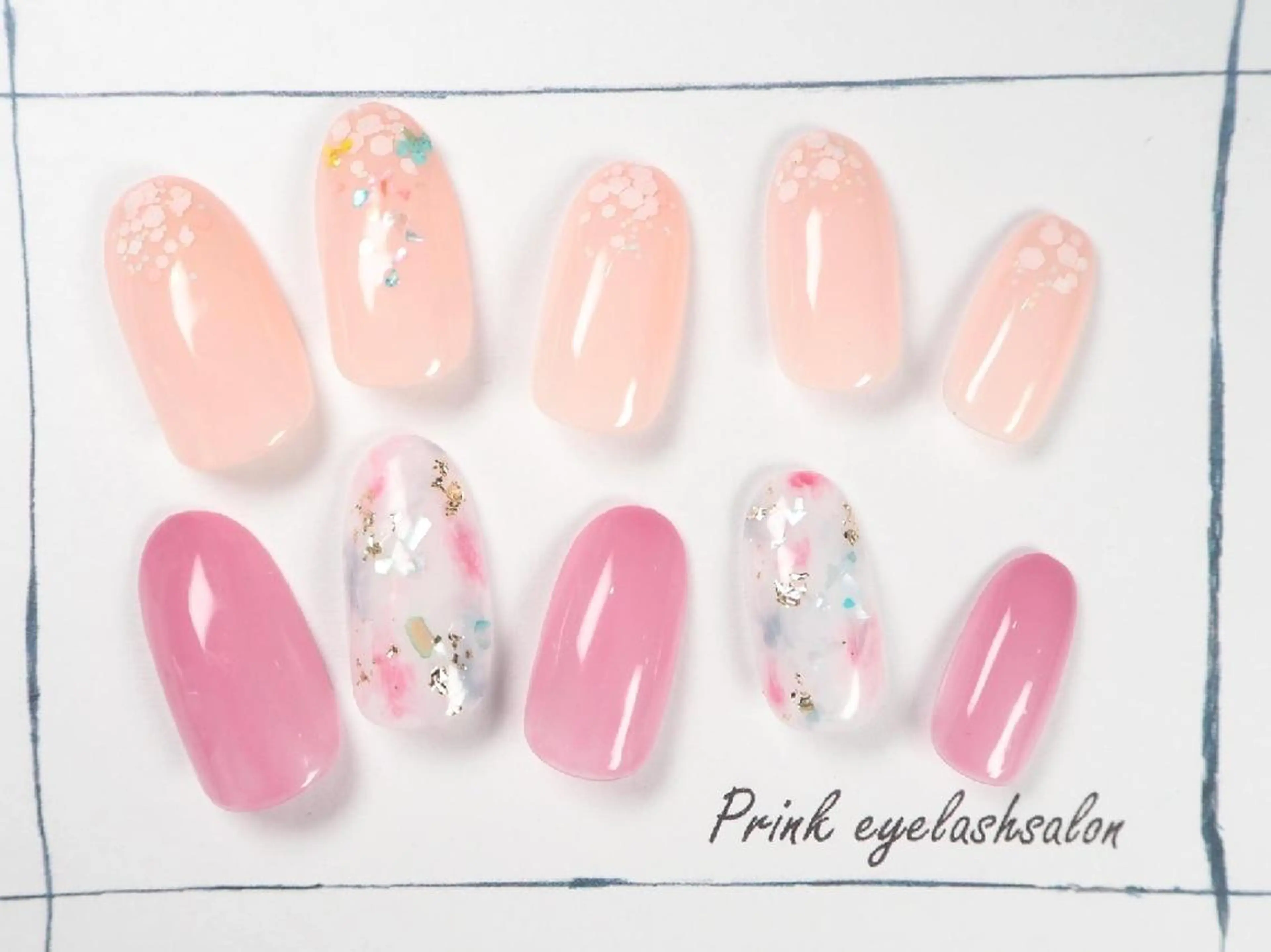 ネイル 春ネイル 夏ネイル Prink 渡邉美紀のエステ・リラクイメージ