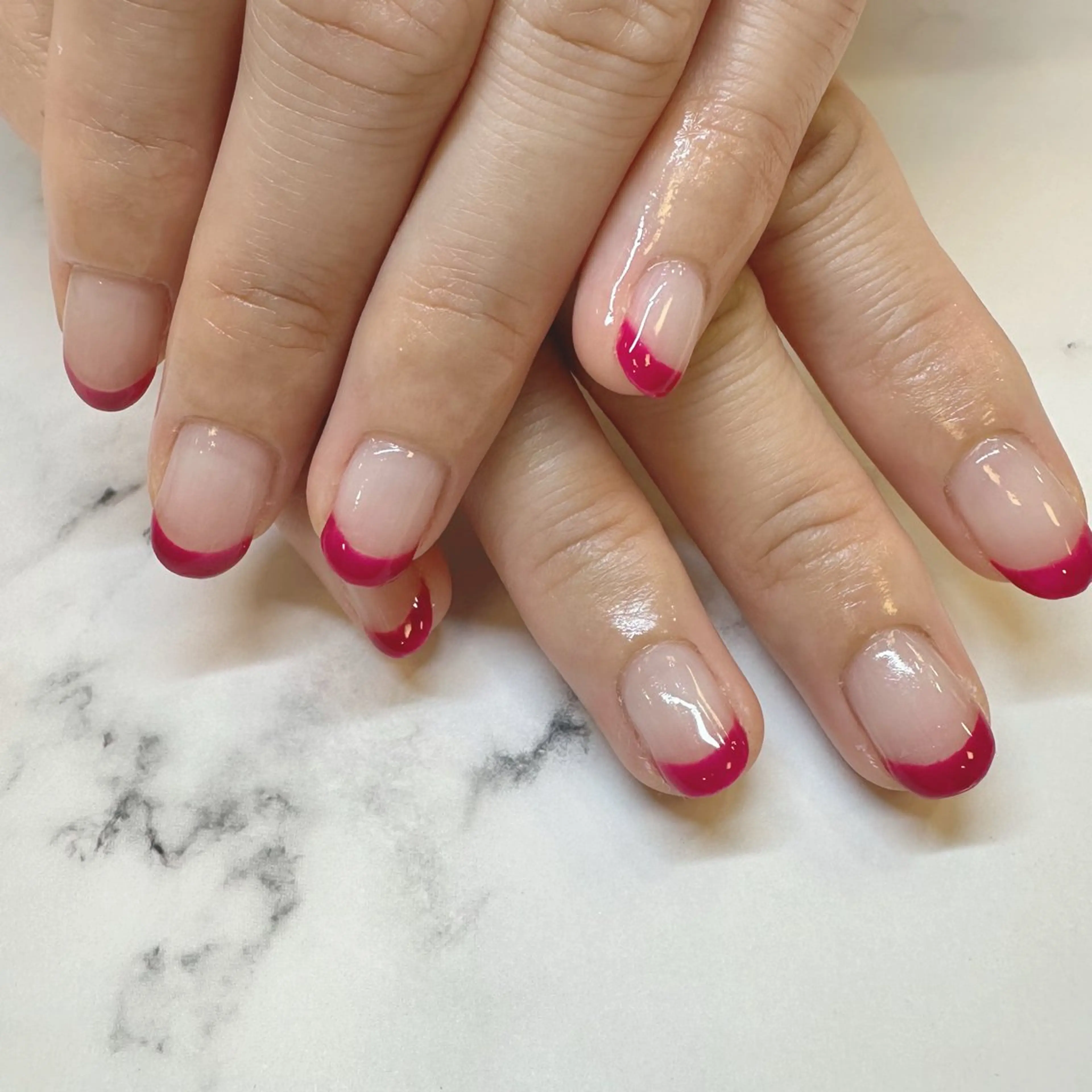 ネイル フレンチネイル ラメ(グリッター) Cravo aiのネイルデザイン