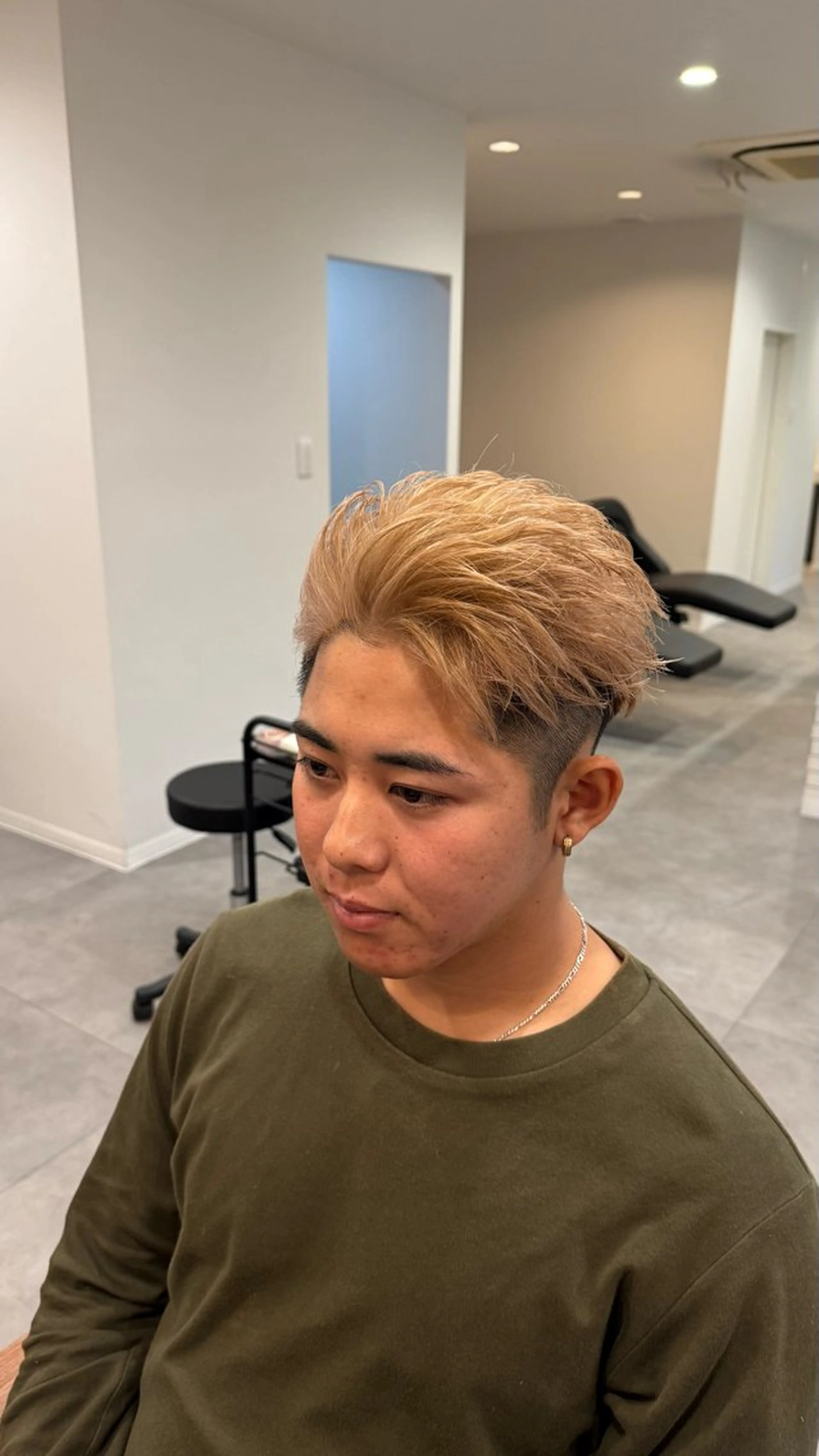 メンズ オールバック メンズハイトーン Joule大分 メンズ特化植木永遠のヘアスタイル