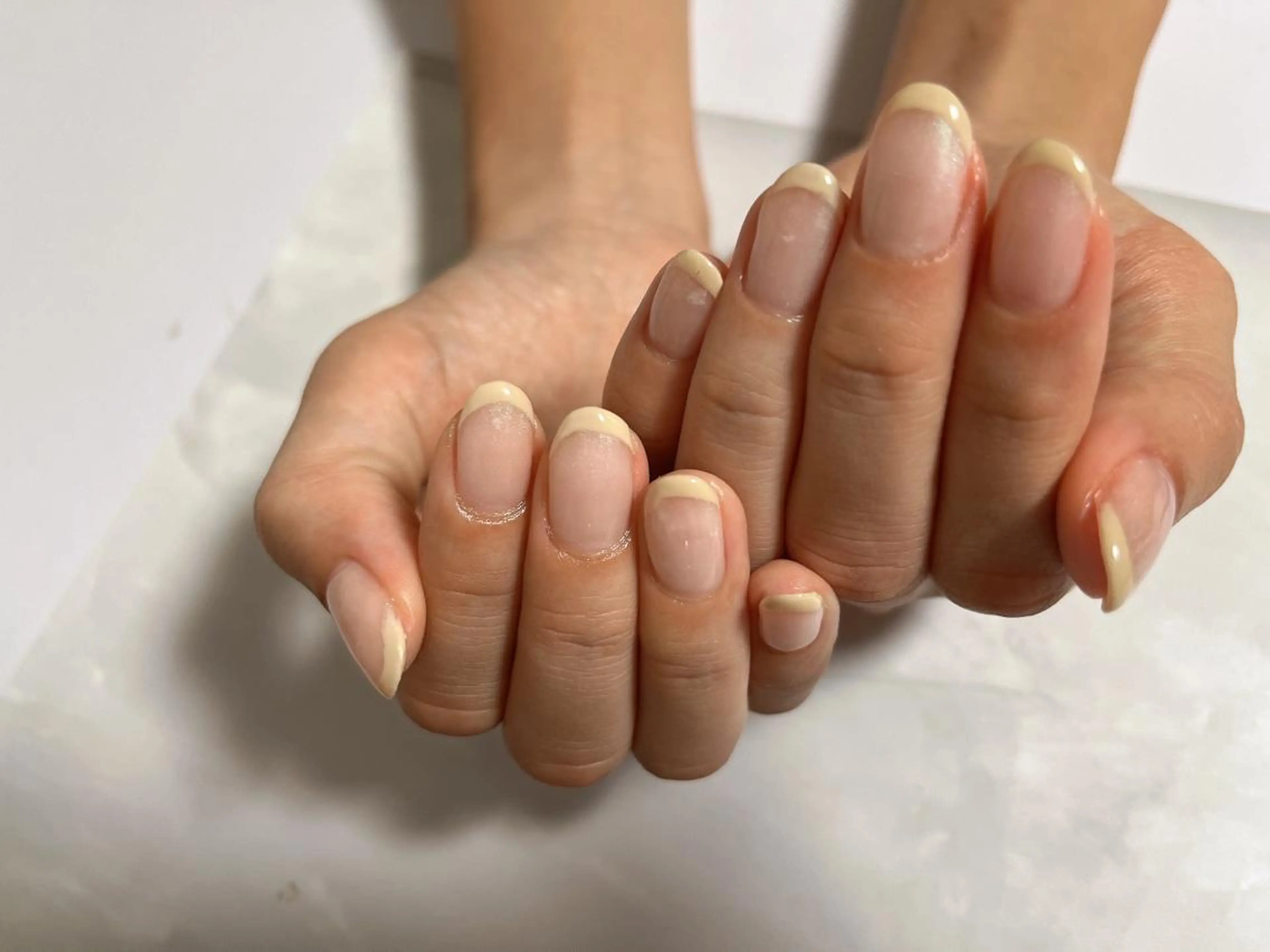 ネイル フレンチネイル ジェルネイル パラジェル 上村 未来のネイルデザイン