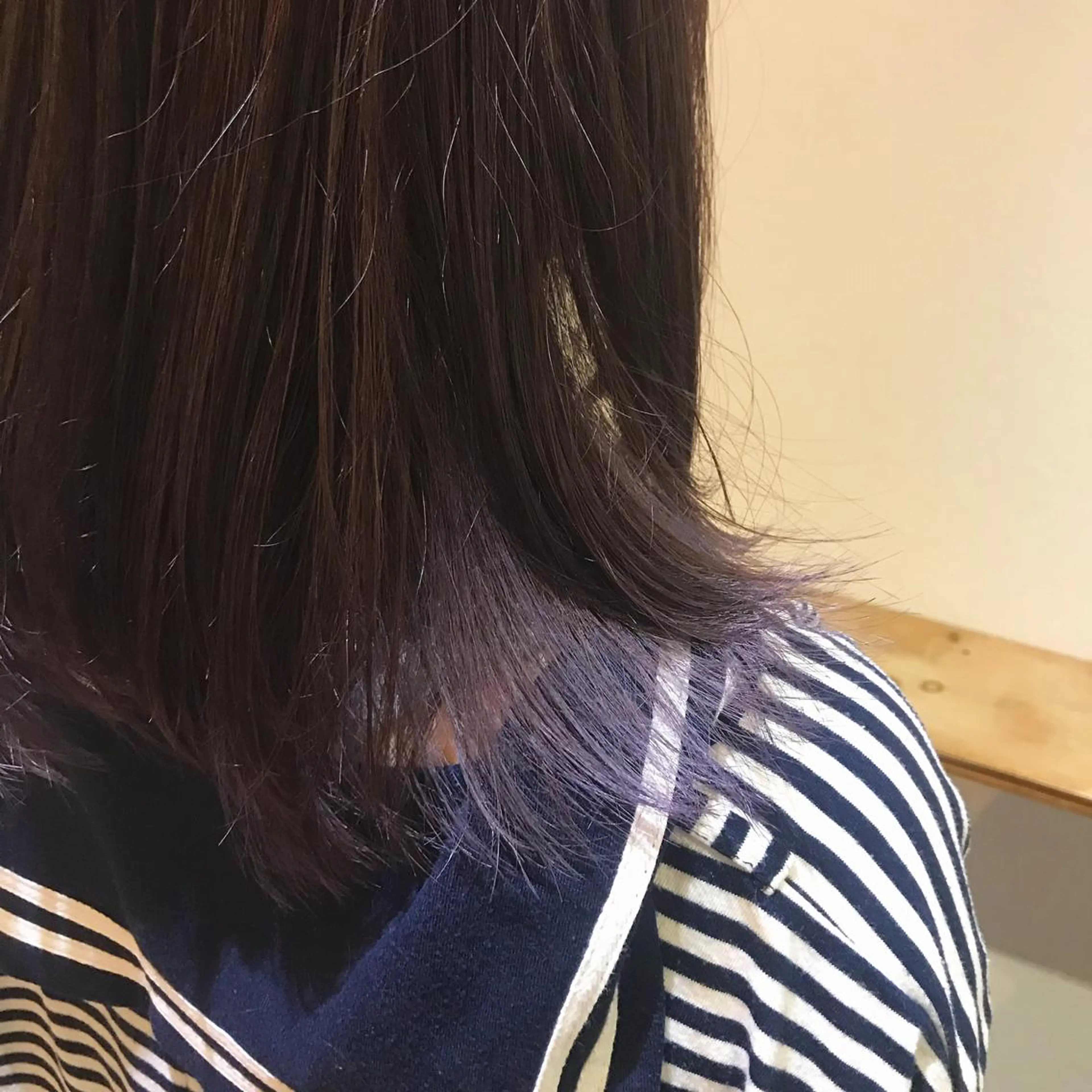 ミディアム カラー インナーカラー 森貴裕/ベージュ/ パーマ/オリーブのヘアスタイル