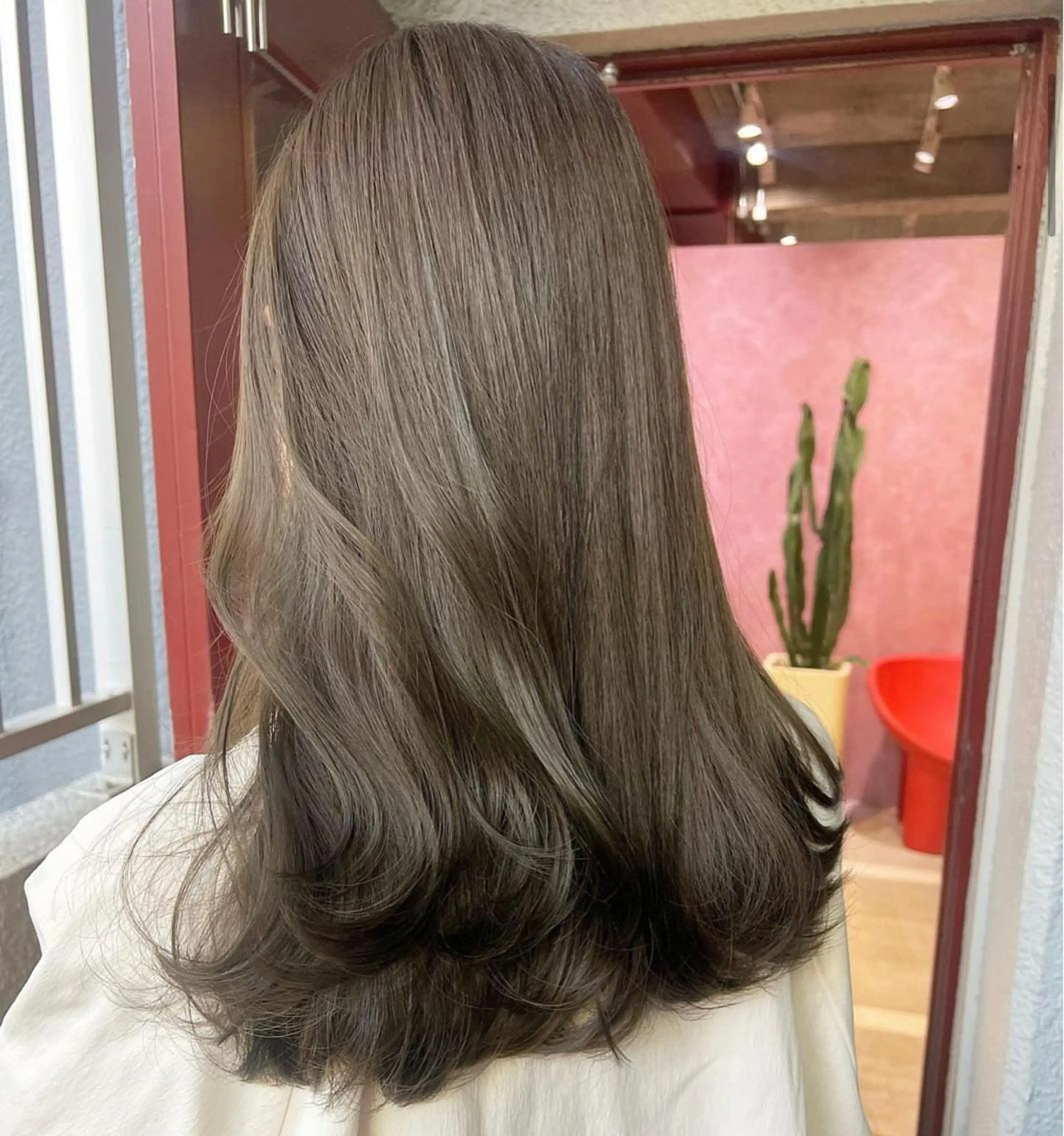 セミロング カラー トリートメント ヘッドスパ レイヤーカット/暖色 カラー/mao🎀のヘアスタイル