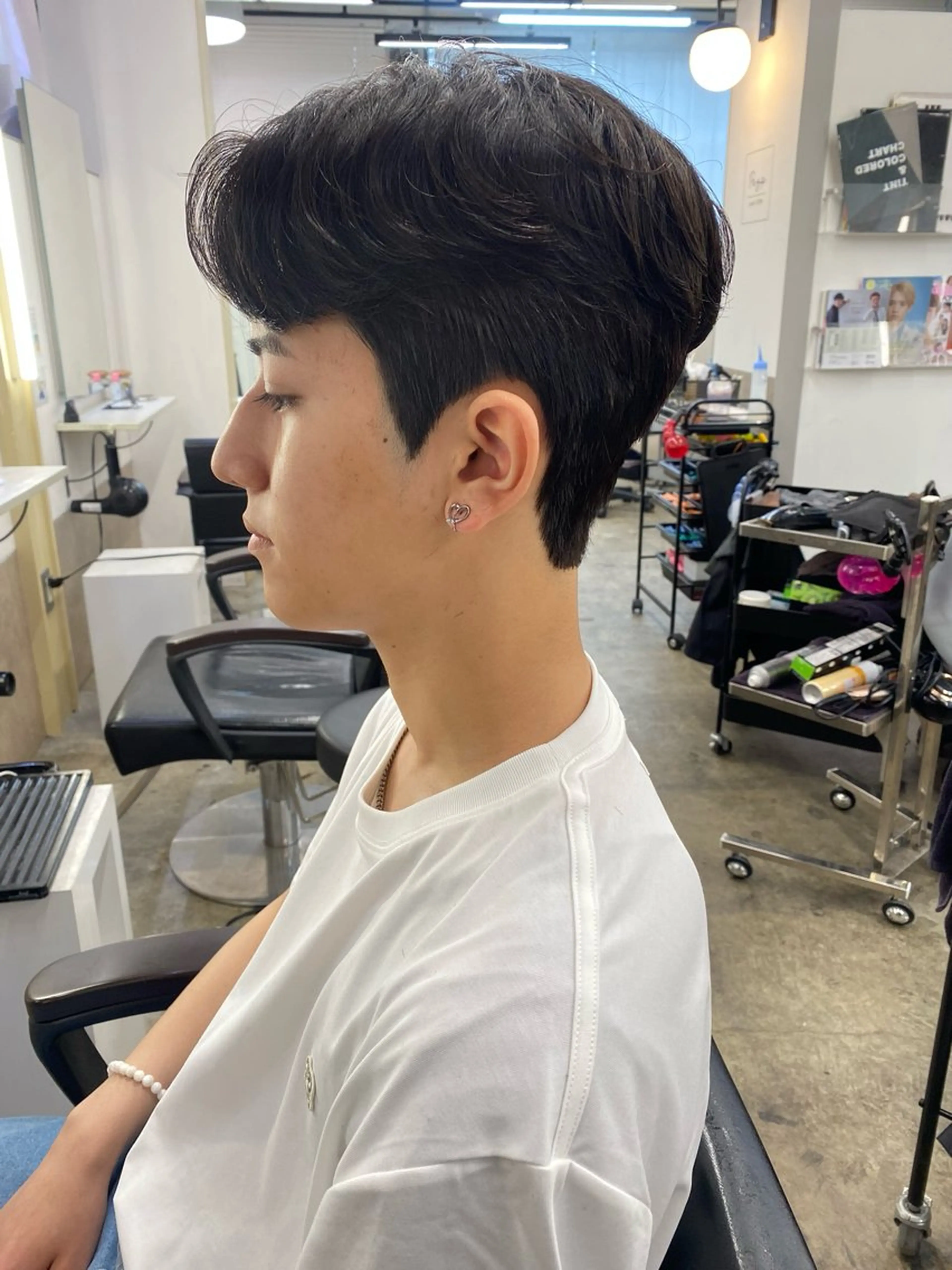 パーマ メンズ ダウンパーマ メンズ韓国風 メンズパーマ 刈り上げ カット パーマ PEYP prod ICON所属・パーマ/ケアブリーチ /博多/YOSUKEのヘアスタイル