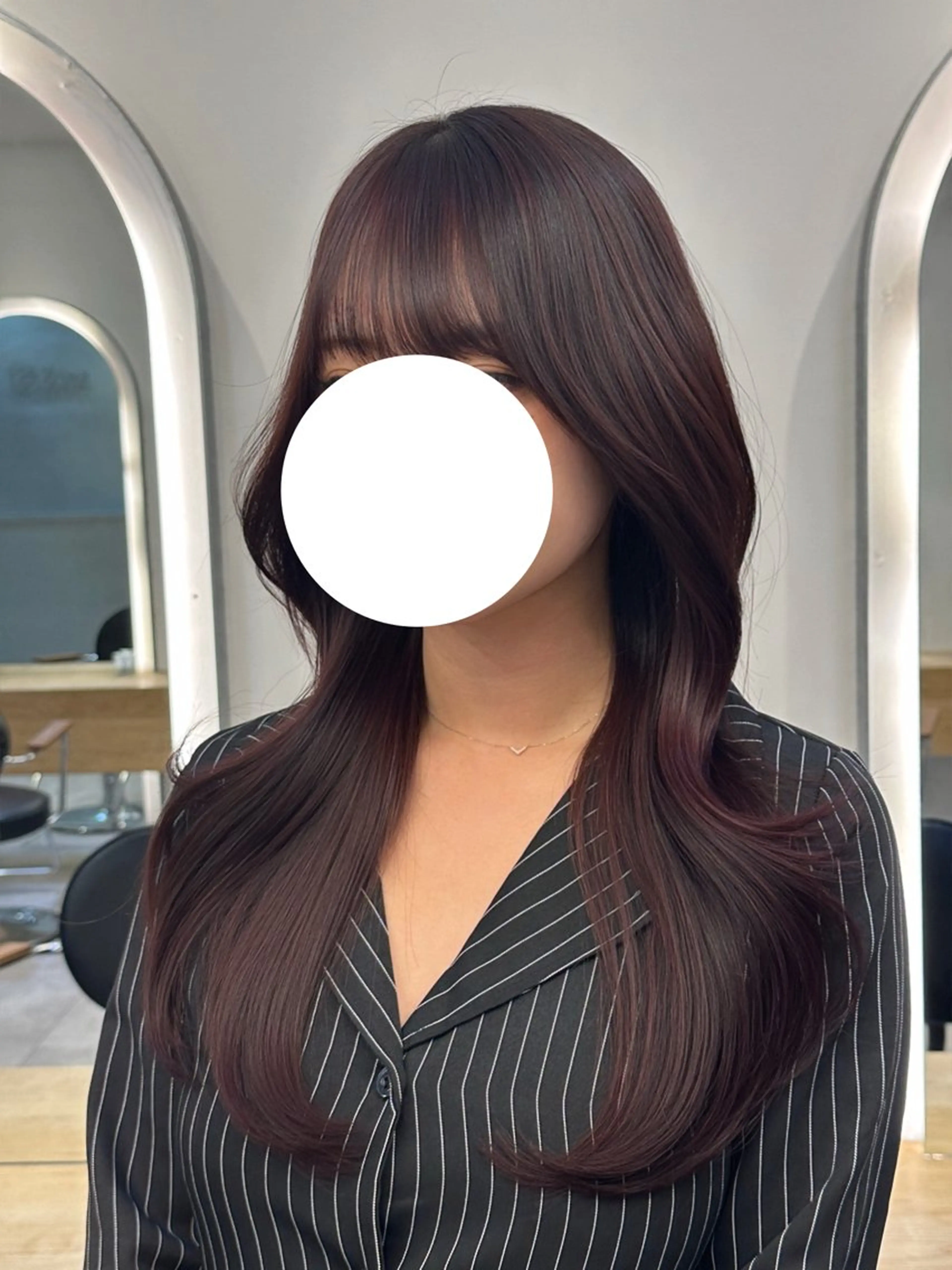 ロング カット ヘアカラー トリートメント 美髪矯正💎副店長 💎ミツキのヘアスタイル