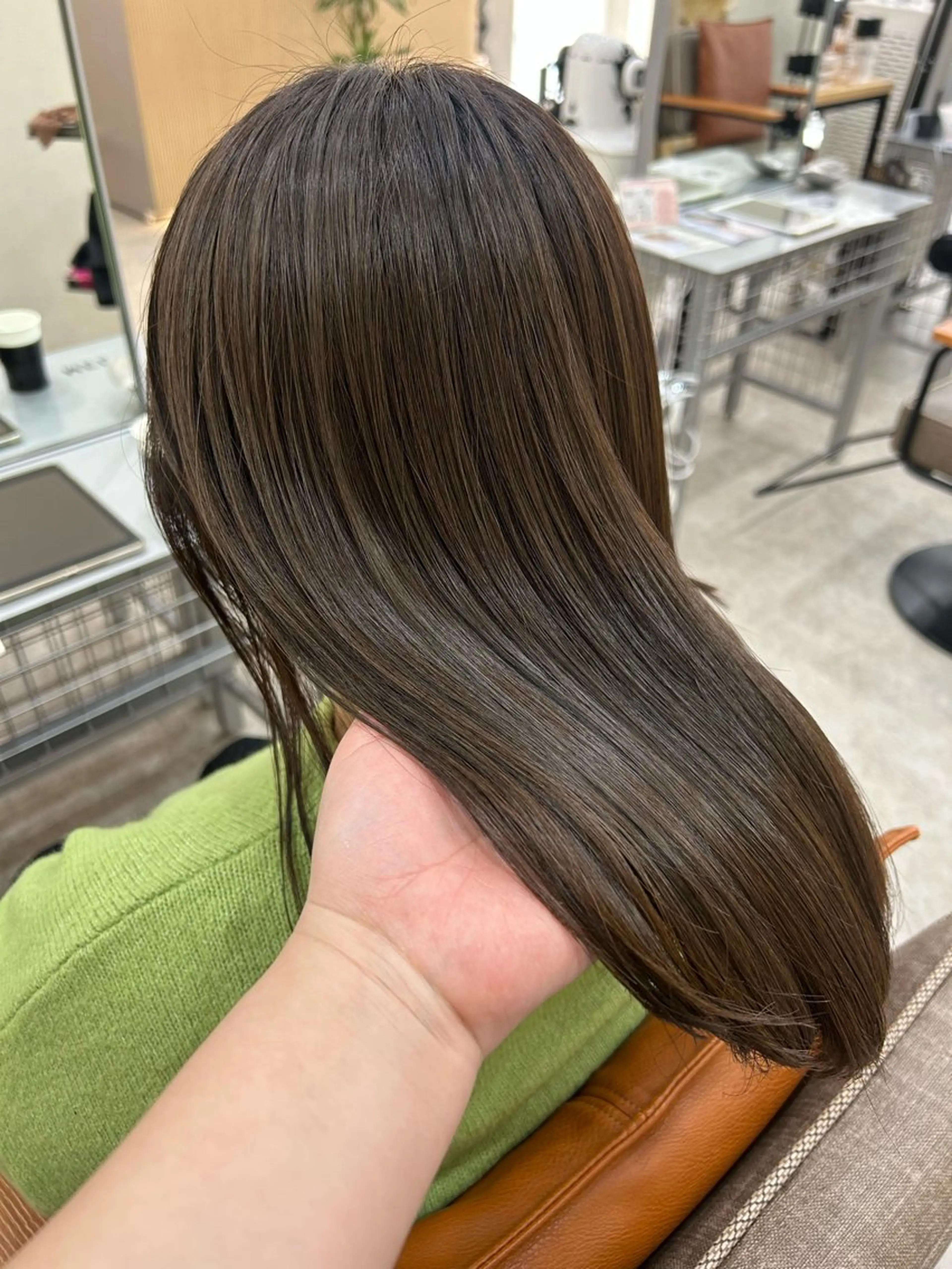 ロング カラー ベージュカラー ブラウンカラー ブラウンベージュ 髪質改善 カット ヘアカラー トリートメント ボブ/透明感カラー 🧸YUI❤️のヘアスタイル