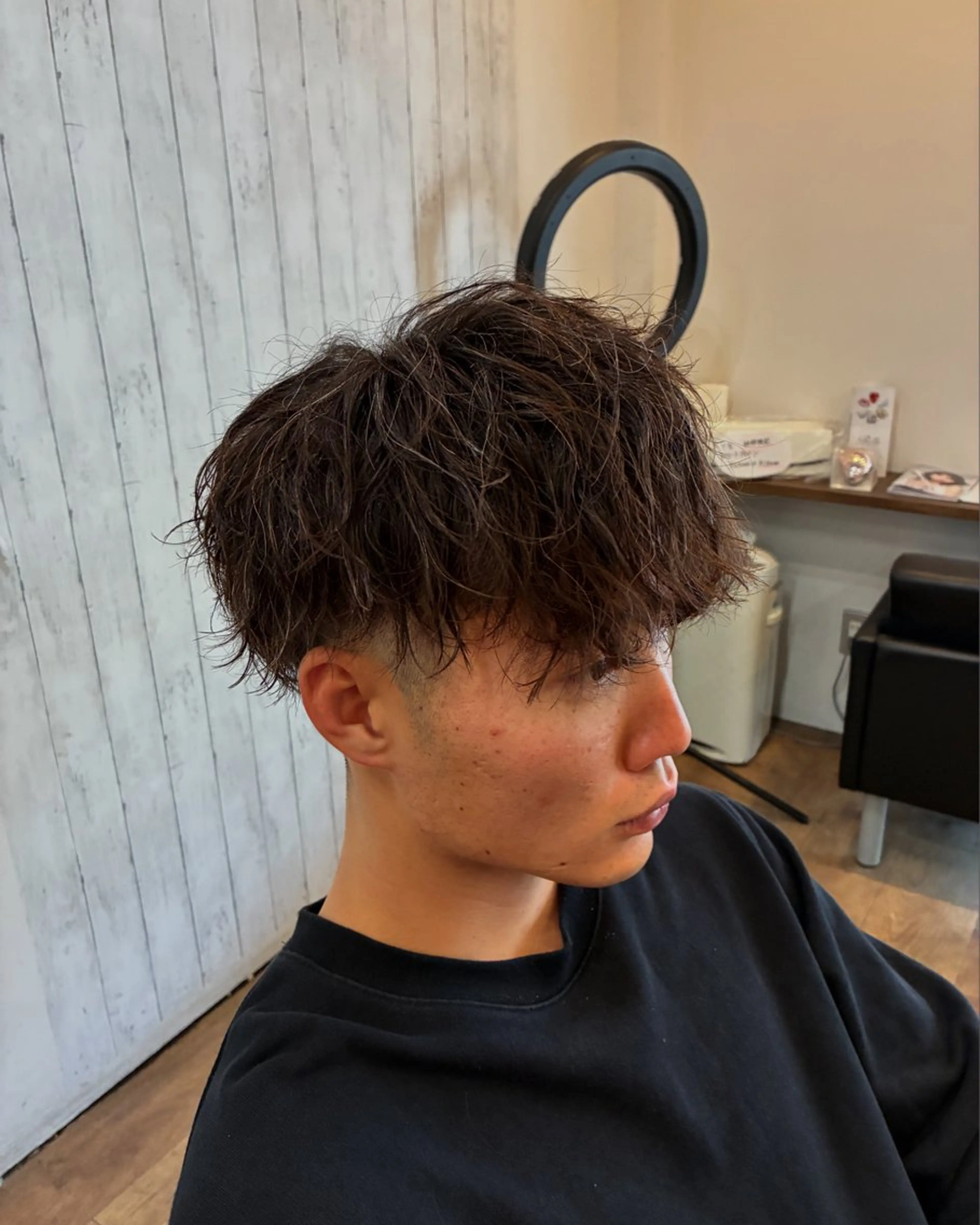 ショート パーマ メンズ メンズパーマ ツイストスパイラルパーマ スパイラルパーマ Cecil hair JR尼崎店所属・JR尼崎店 村田 優真のヘアスタイル