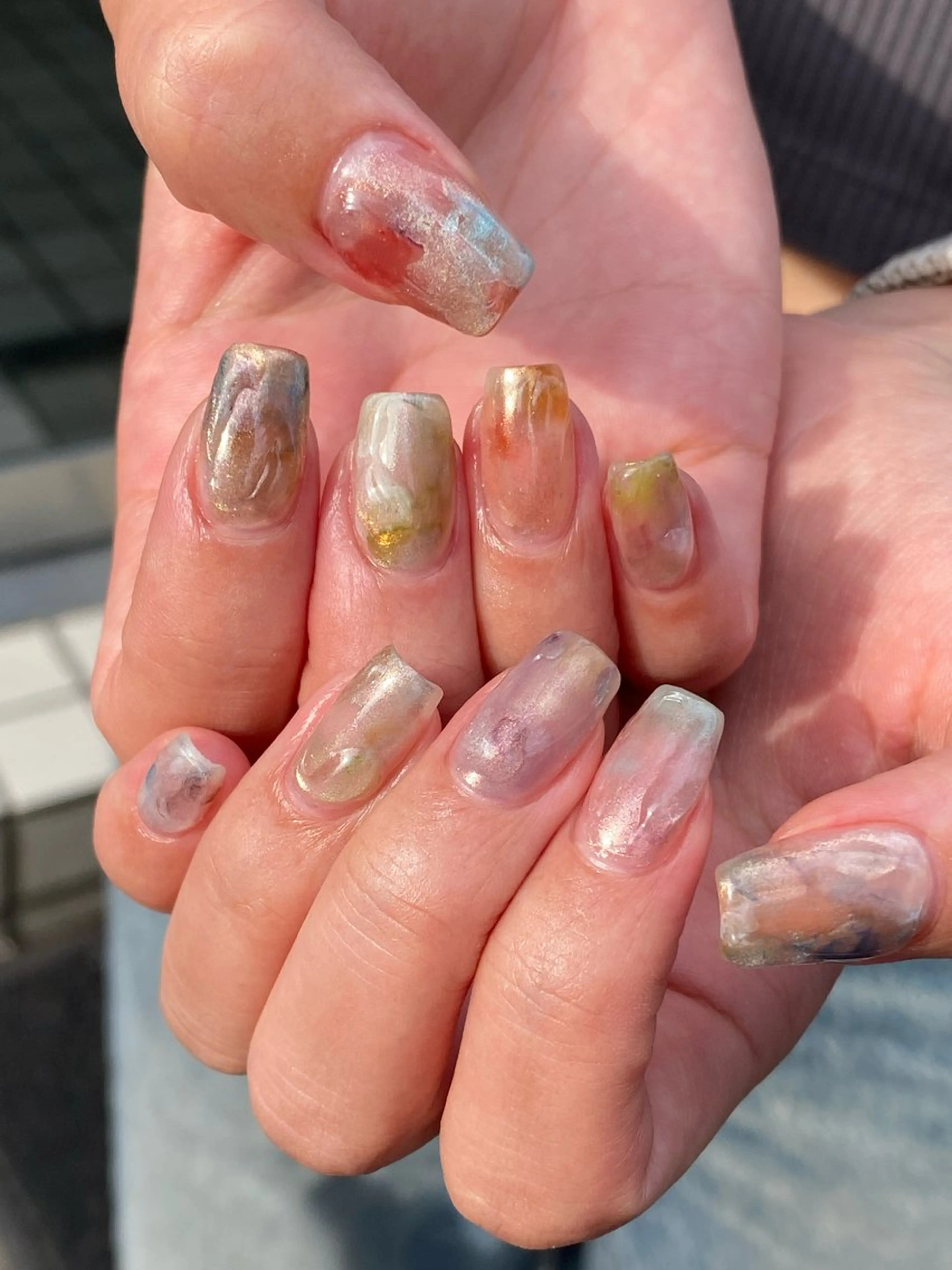 ネイル ハンドネイル 草加ニュアンスネイル 🌚hersのネイルデザイン