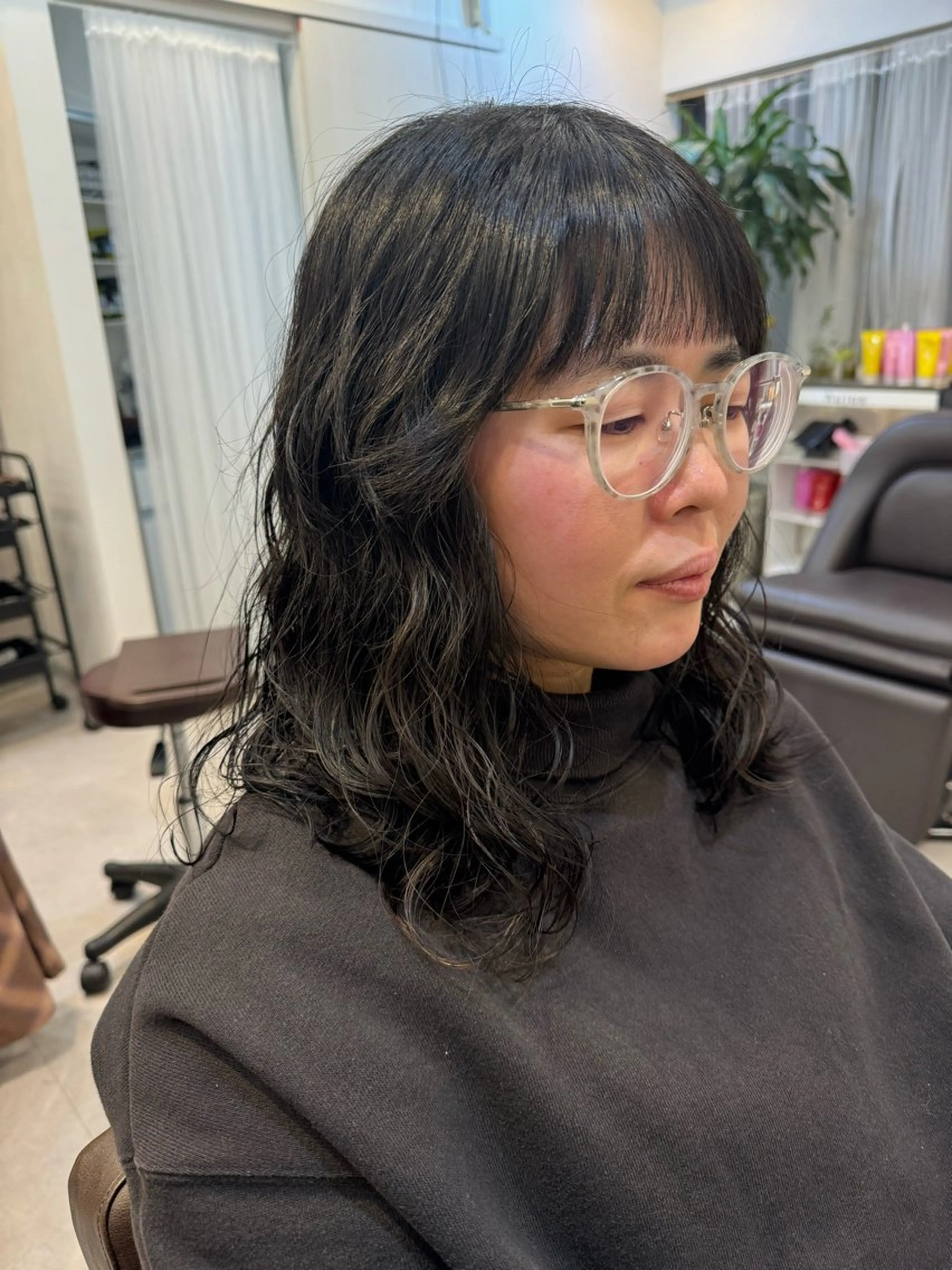 ミディアム パーマ カット パーマ トリートメント Dxxxx III所属・女性目線の大人 メンズ*Ayakaのヘアスタイル