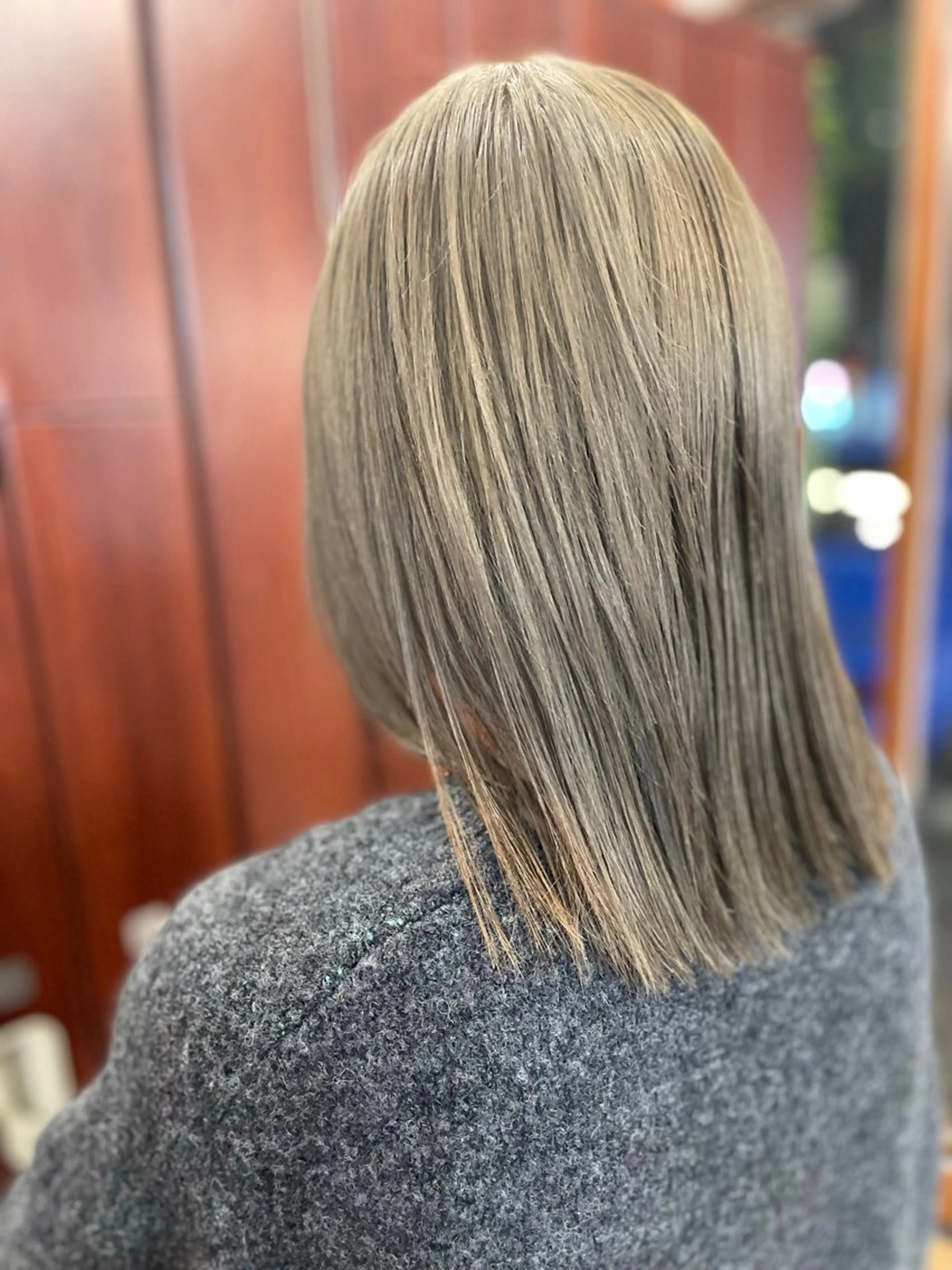 セミロング カラー ブリーチ ダブルカラー ハイトーンカラー 🇰🇷韓国ヘア 🇰🇷ナミユウのヘアスタイル