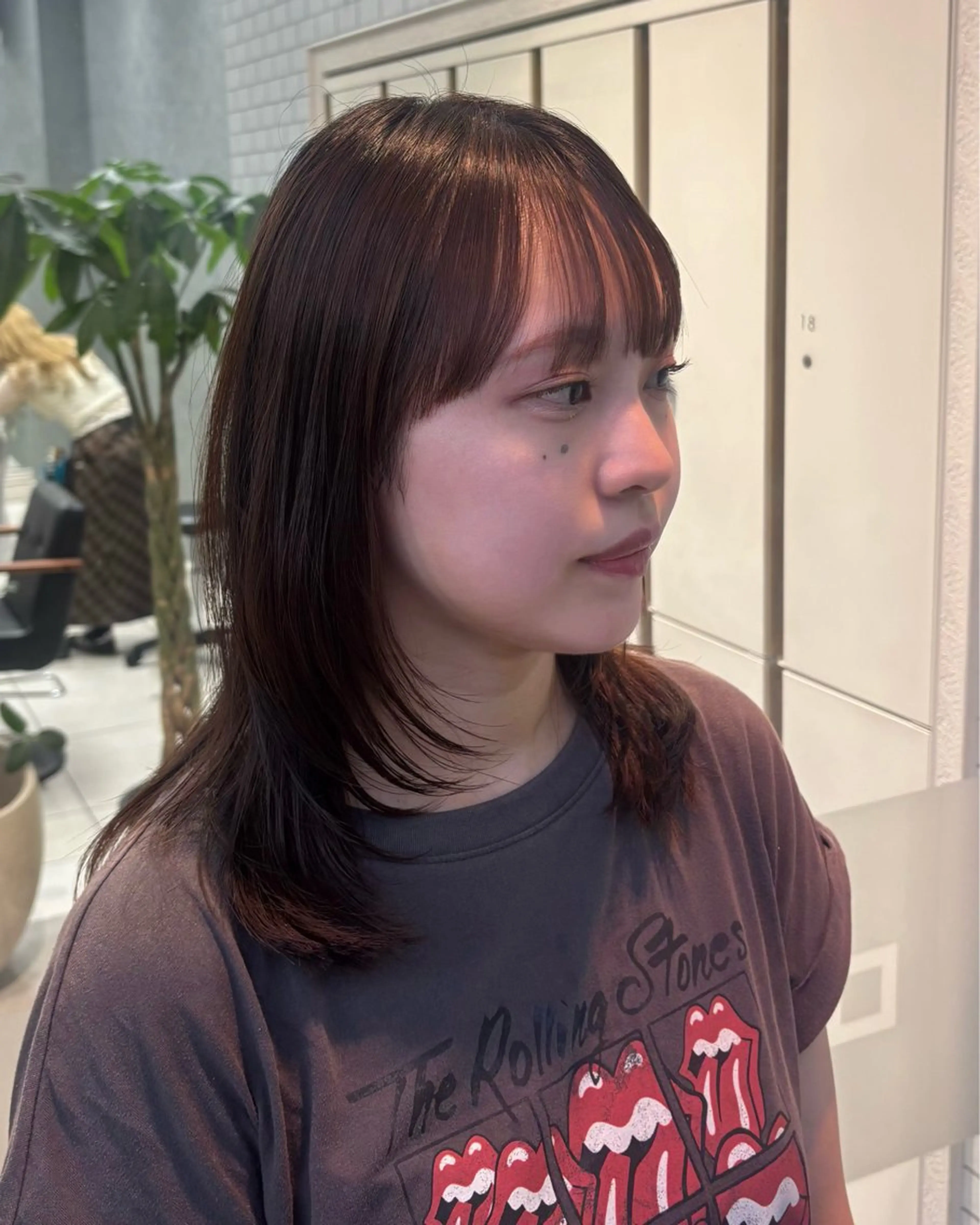 セミロング レイヤーカット カット 透明感カラー/ レイヤーカット/麻咲のヘアスタイル