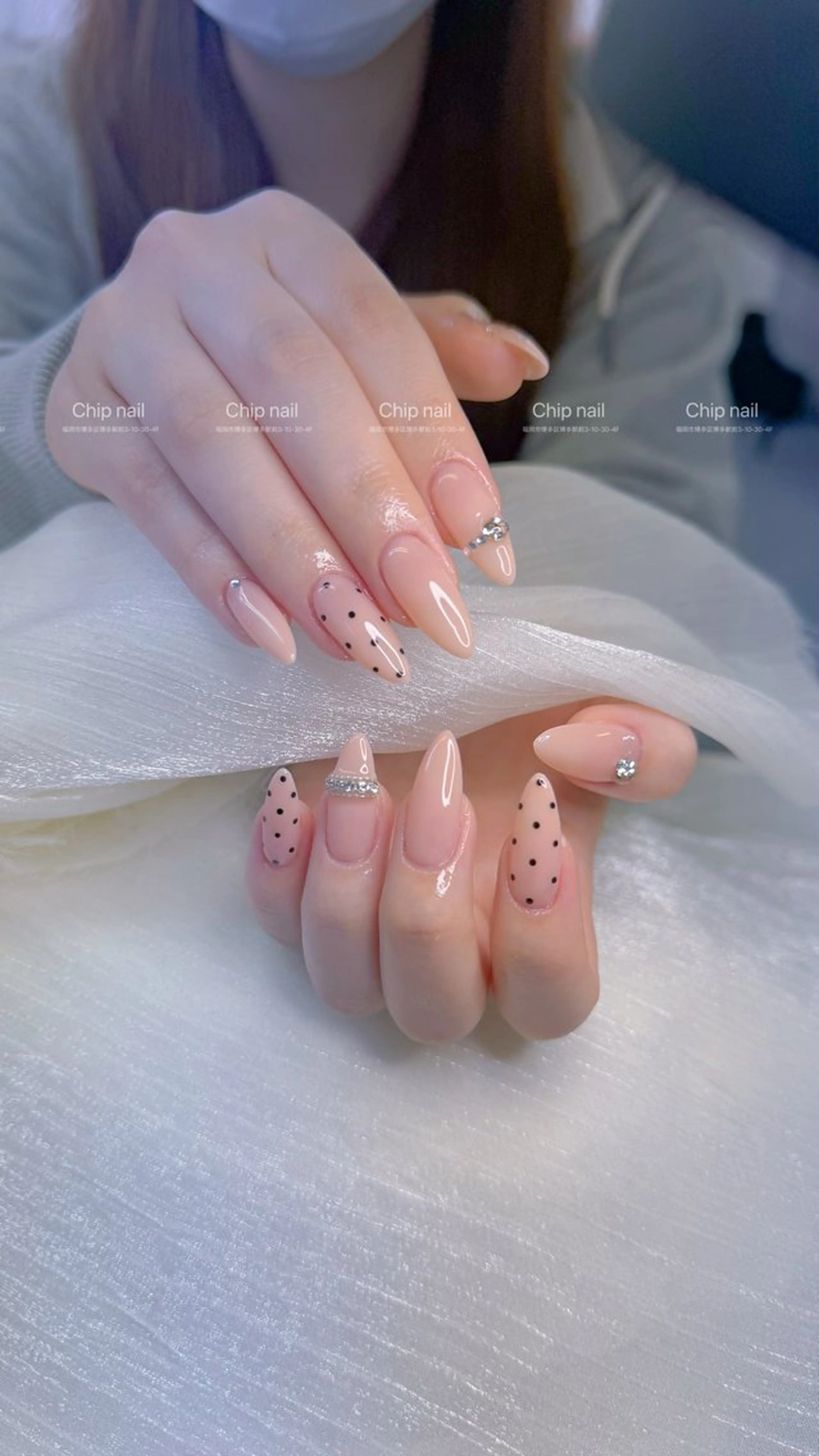 ネイル ロングネイル ハンドネイル chip nail harukaのネイルデザイン