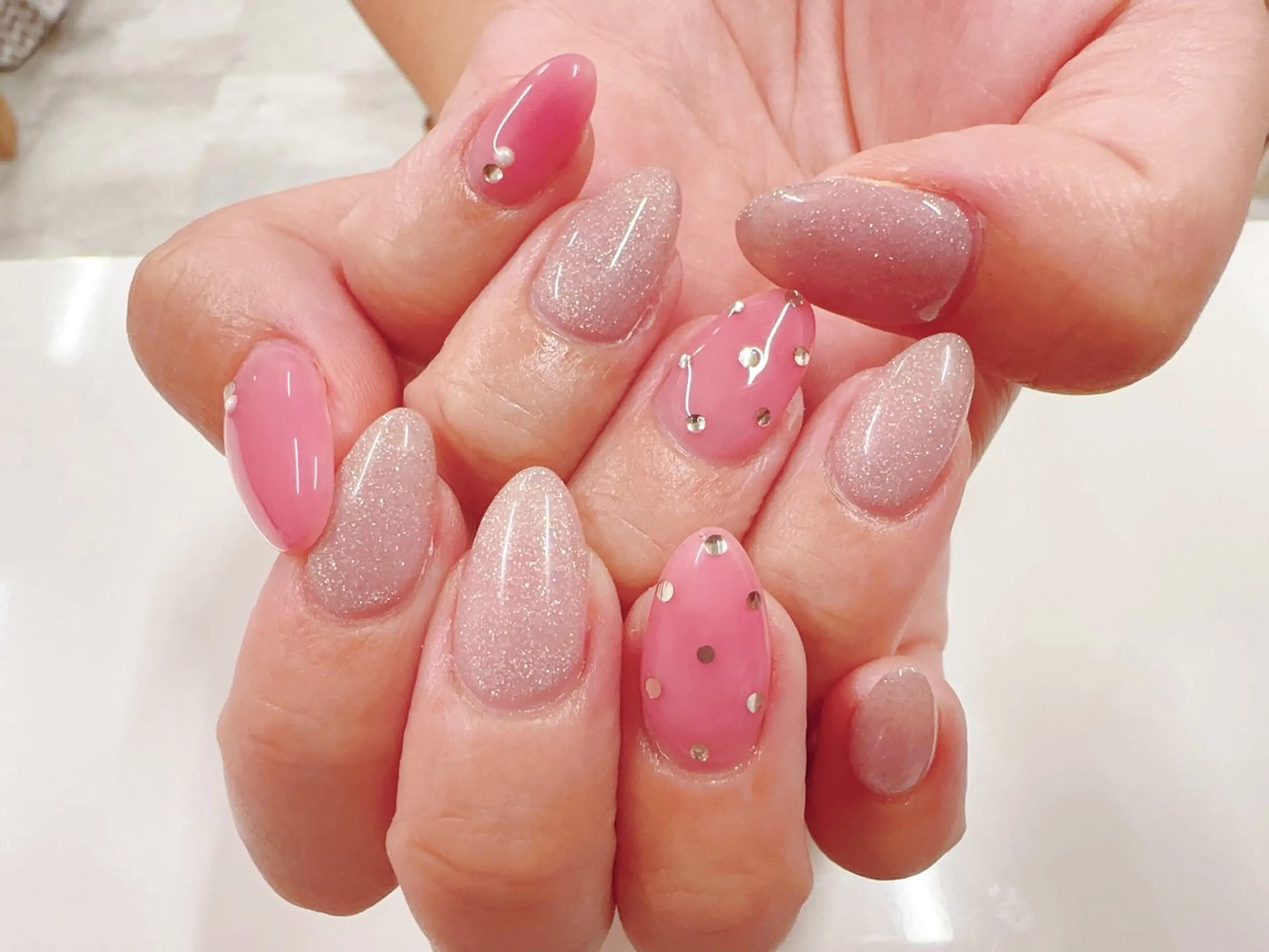 ハンド定額アートシンプルコース[オフなし]☆アート4​〜​☆カラー変更OKの写真