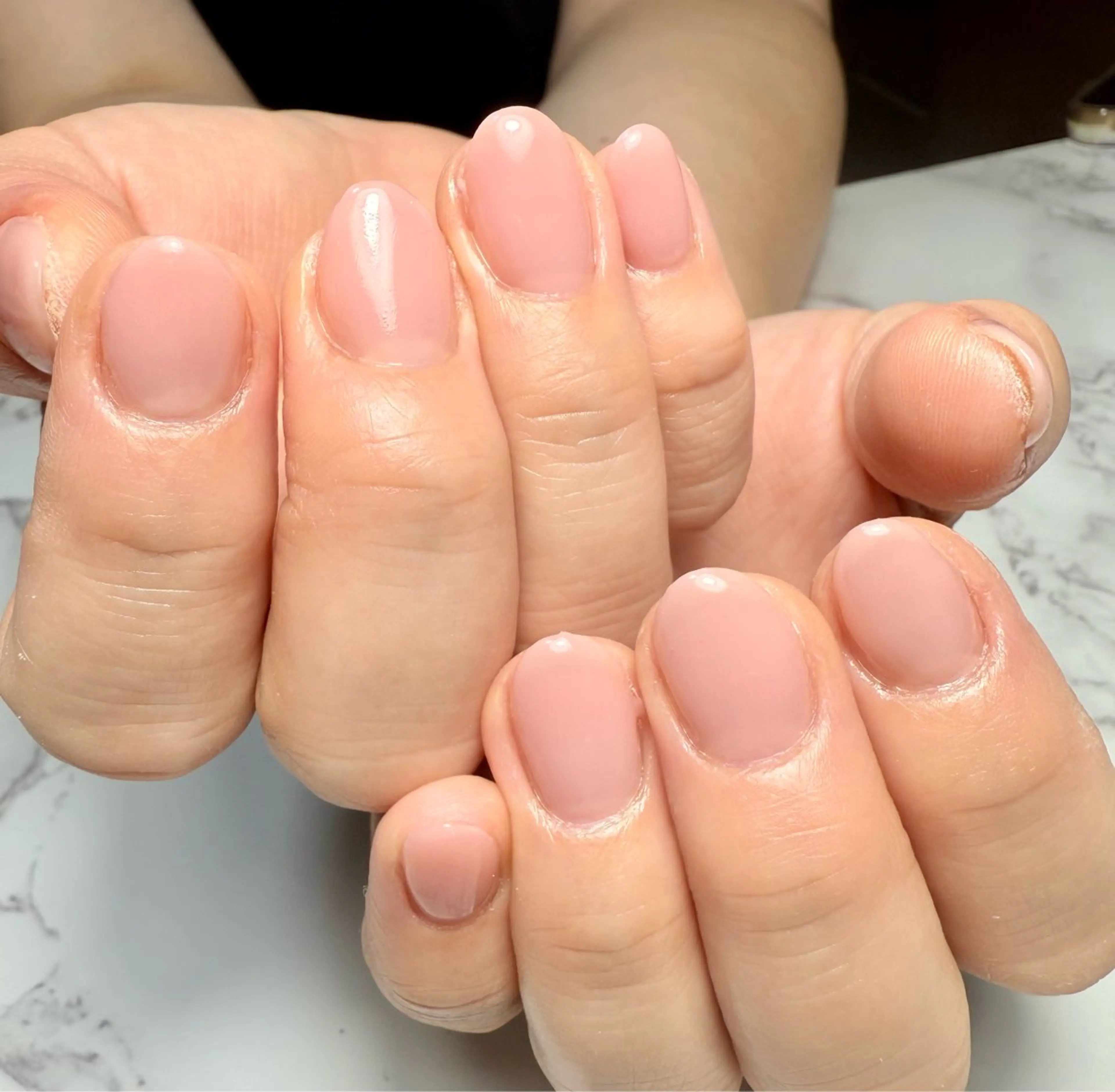 ネイル アートネイル チークネイル フレンチネイル 氷ネイル・うるうるネイル キラキラネイル M.N_ nailのネイルデザイン