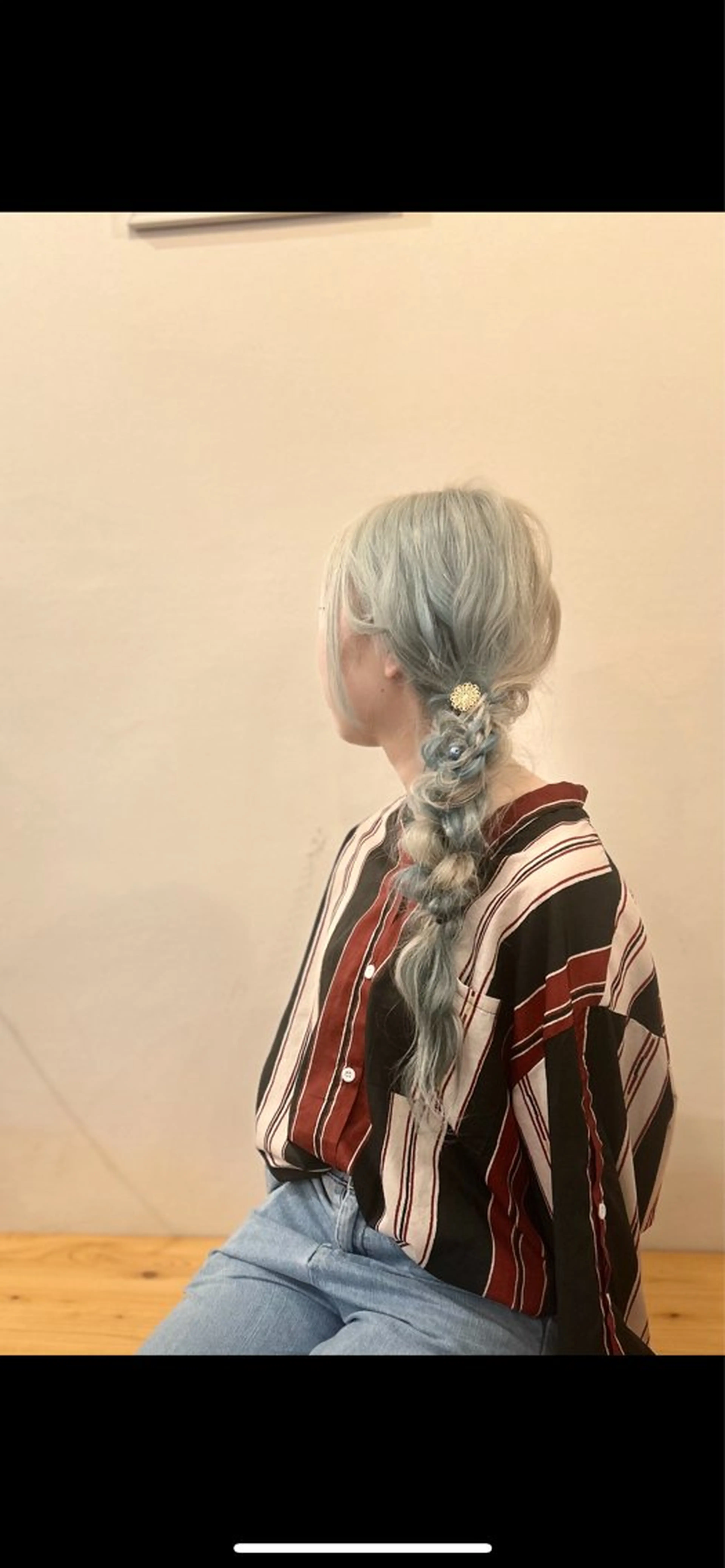 ロング ヘアアレンジ iris名駅 ハイトーンブリーチ【イリス】所属・閼伽井 誇和のヘアスタイル