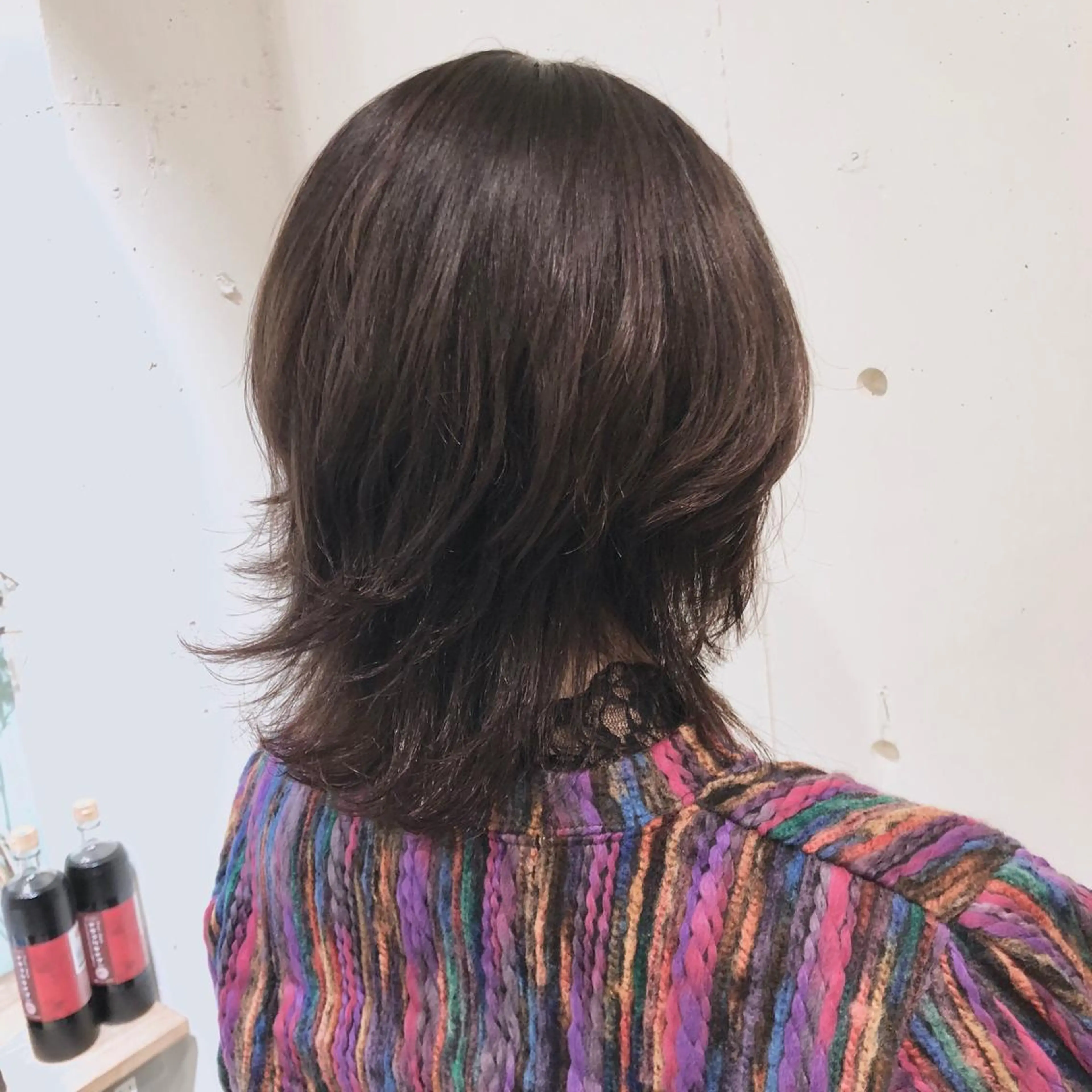 ミディアム カラー パーマ ヘアアレンジ バレイヤージュ ブリーチ 透明感カラー グラデーションカラー グレージュ 【ツヤ髪美容師】 ツダケイスケのヘアスタイル