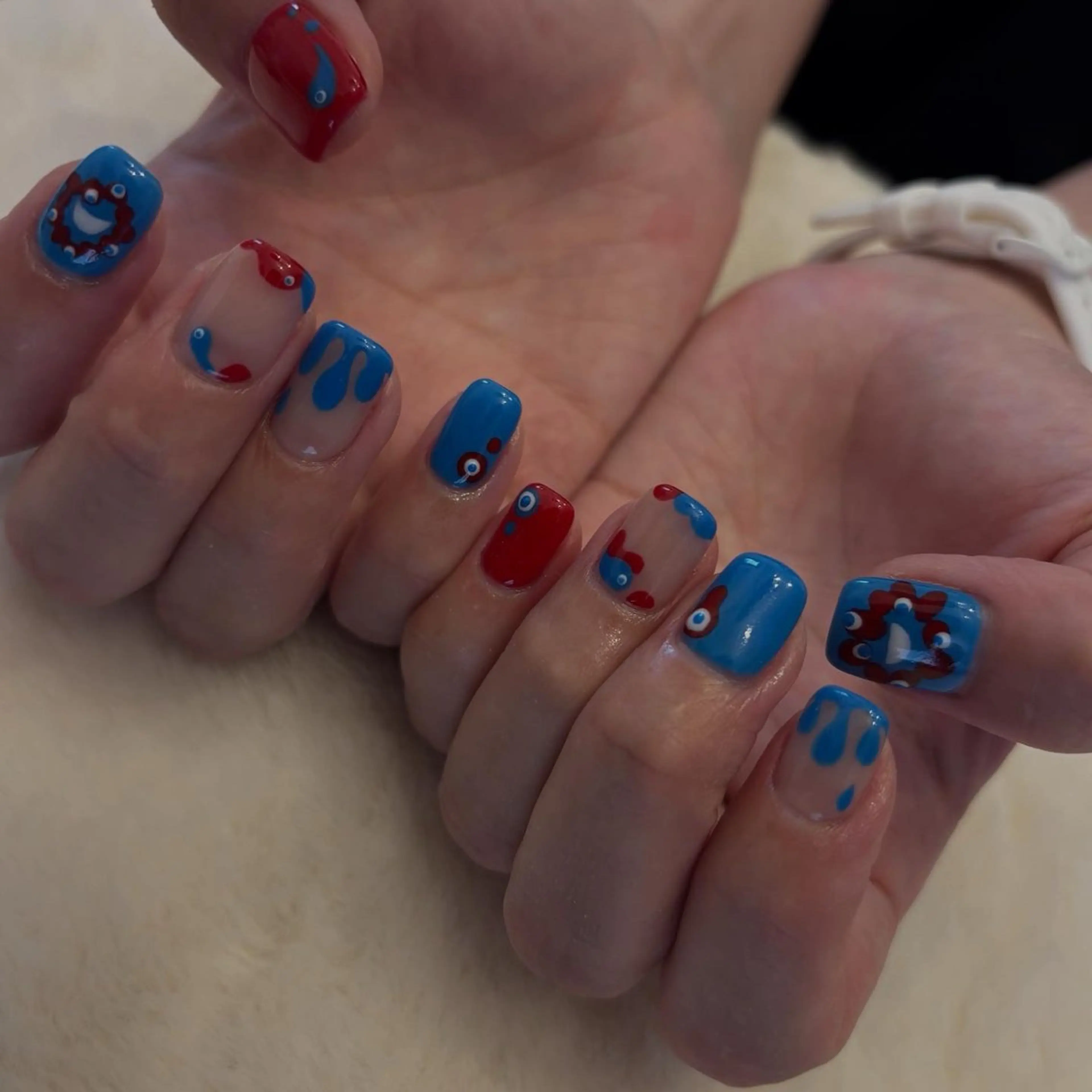 ネイル ハンドネイル Sea  nail by emaのネイルデザイン