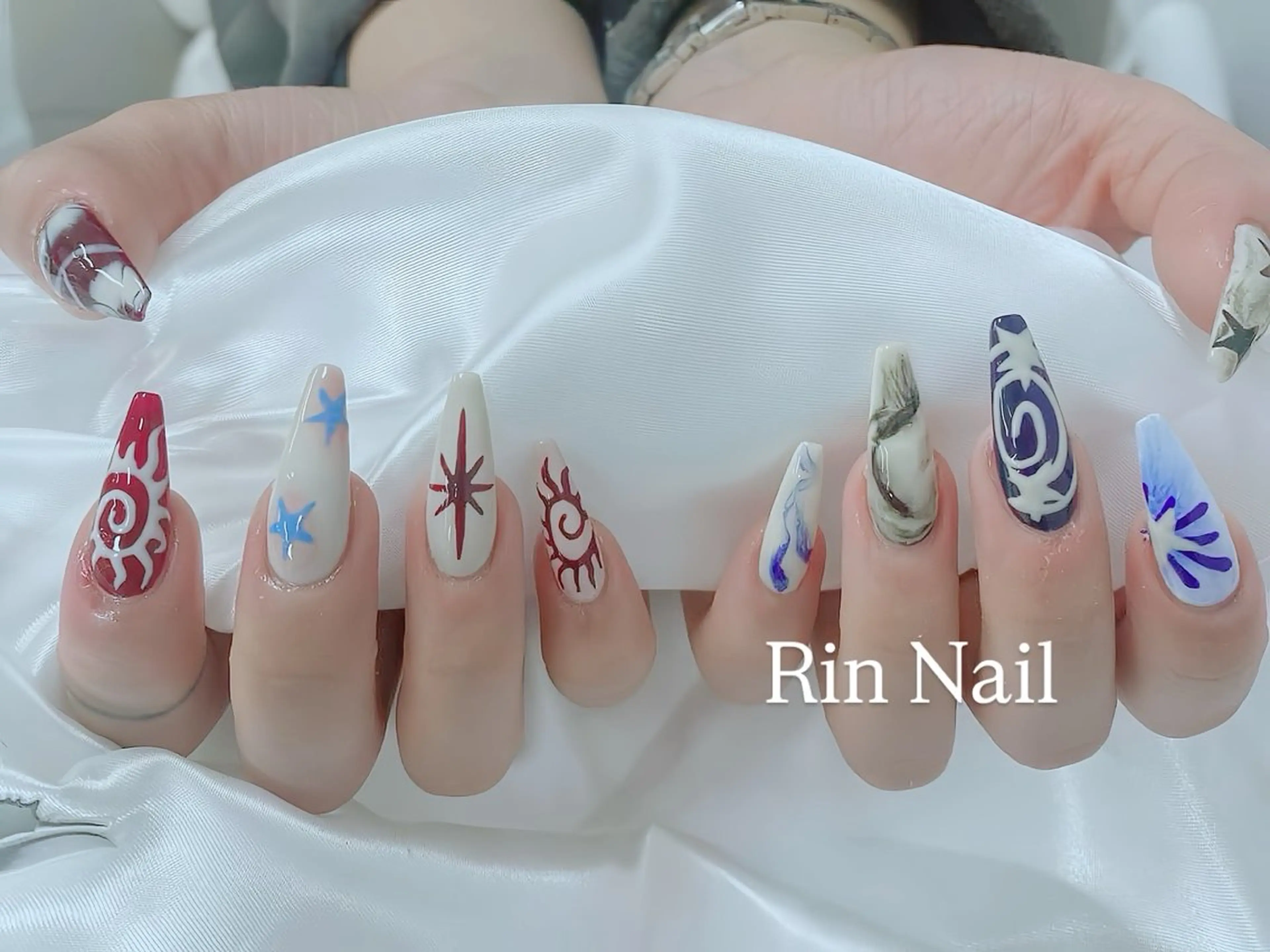 ネイル 成人式 ハンドネイル Rin Nail 新大久保店のネイルデザイン