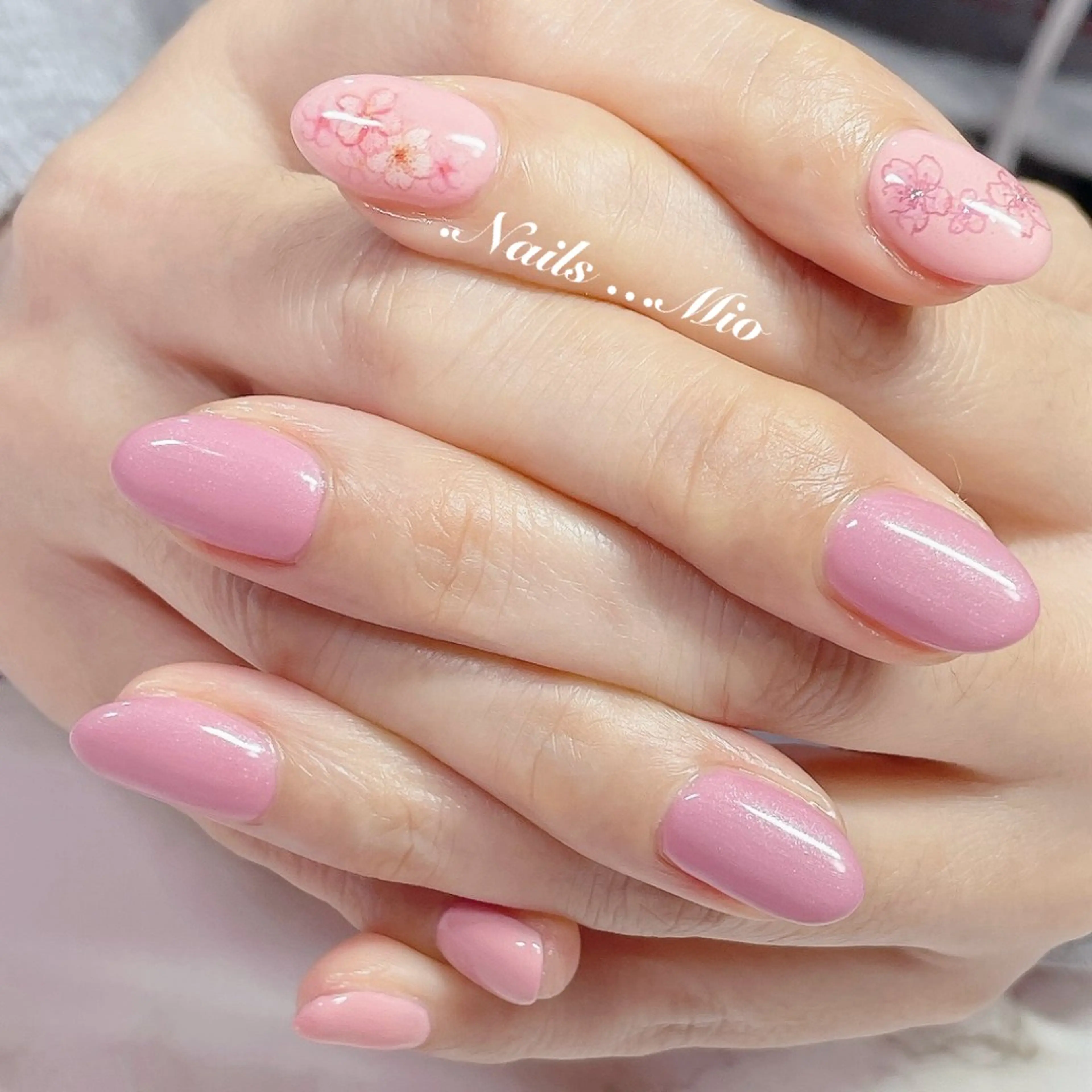 ネイル アートネイル ジェルネイル ワンカラーネイル .Nails Mio 赤羽西ネイルサロンのネイルデザイン