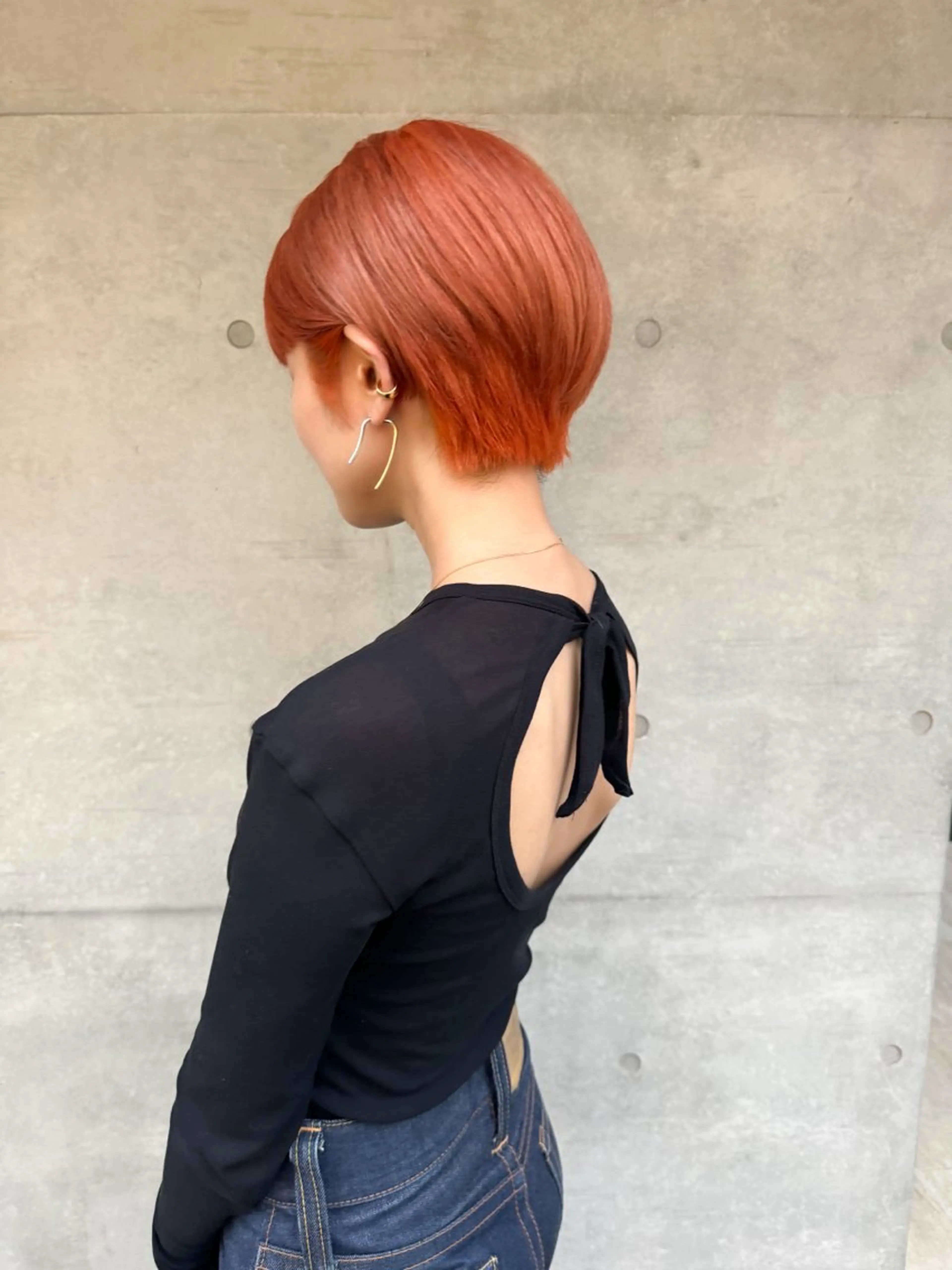 ショート カラー ヘアアレンジ ミニボブ/ブリーチ 🌈MISATOのヘアスタイル