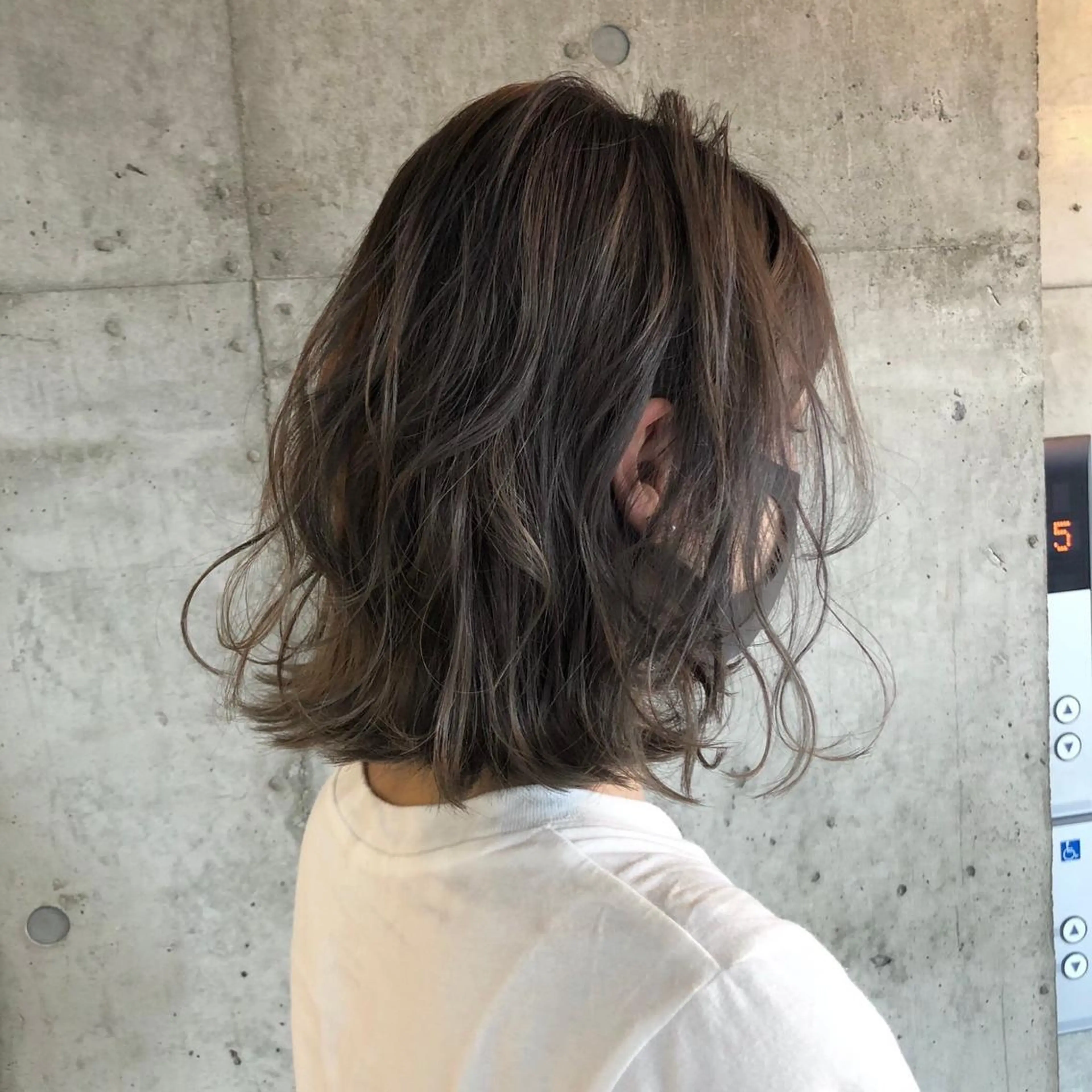 ミディアム カラー パーマ カット パーマ トリートメント 南堀江🌿パーマ Tetsu【テツ】のヘアスタイル