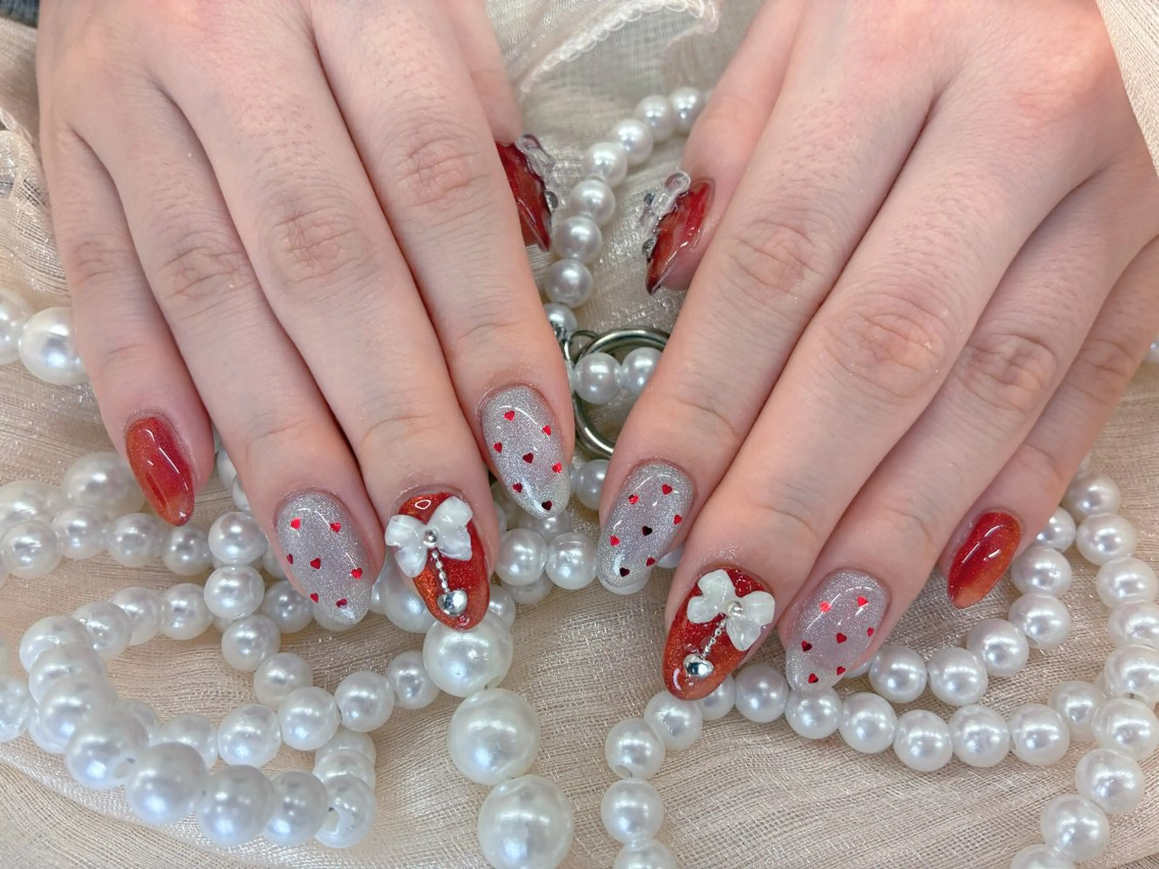 ネイル ハンドネイル 🩵Minmin nail salonのネイルデザイン