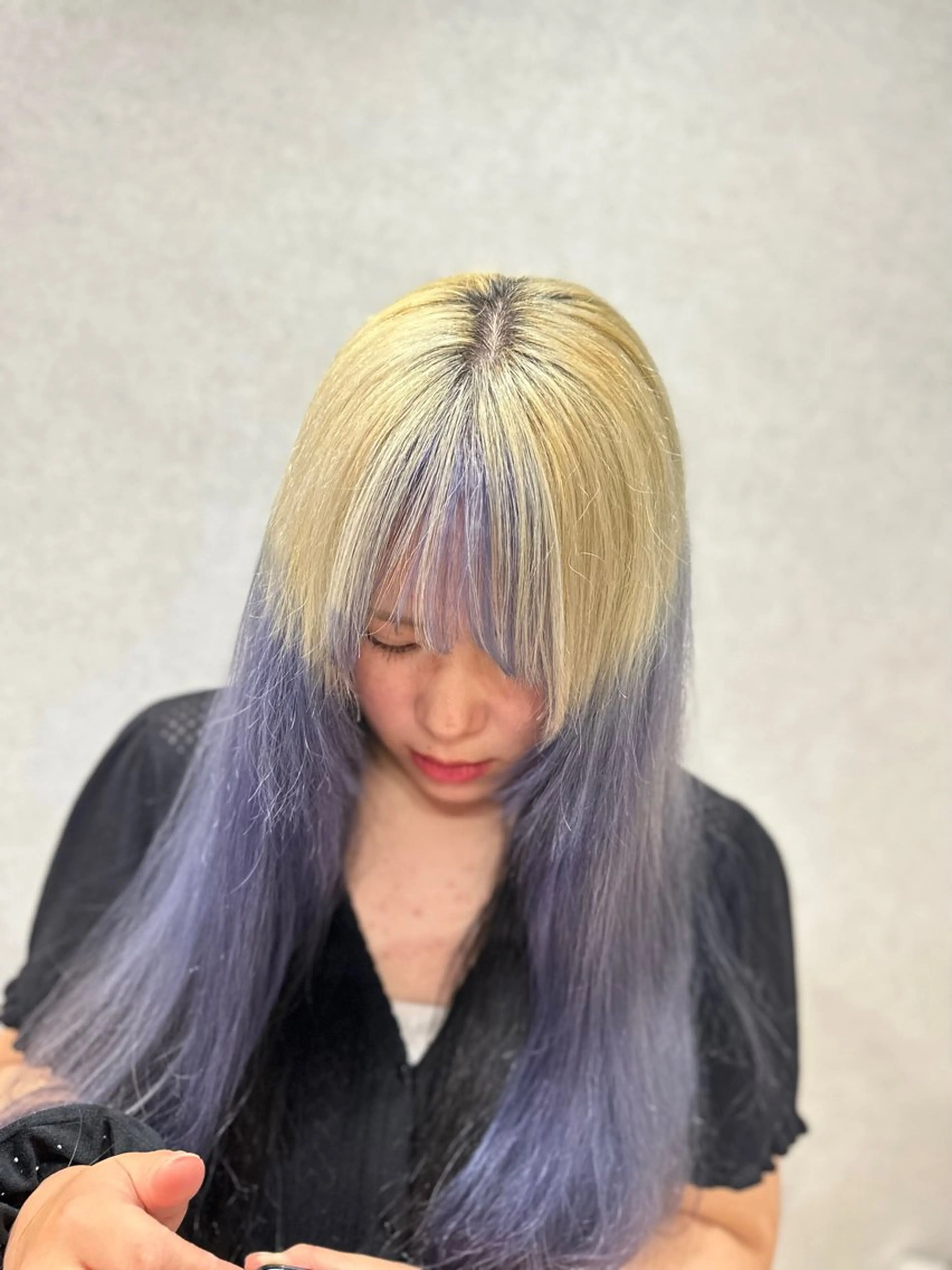 ロング カラー デザインカラー syuto/デザイン /ハイトーンのヘアスタイル