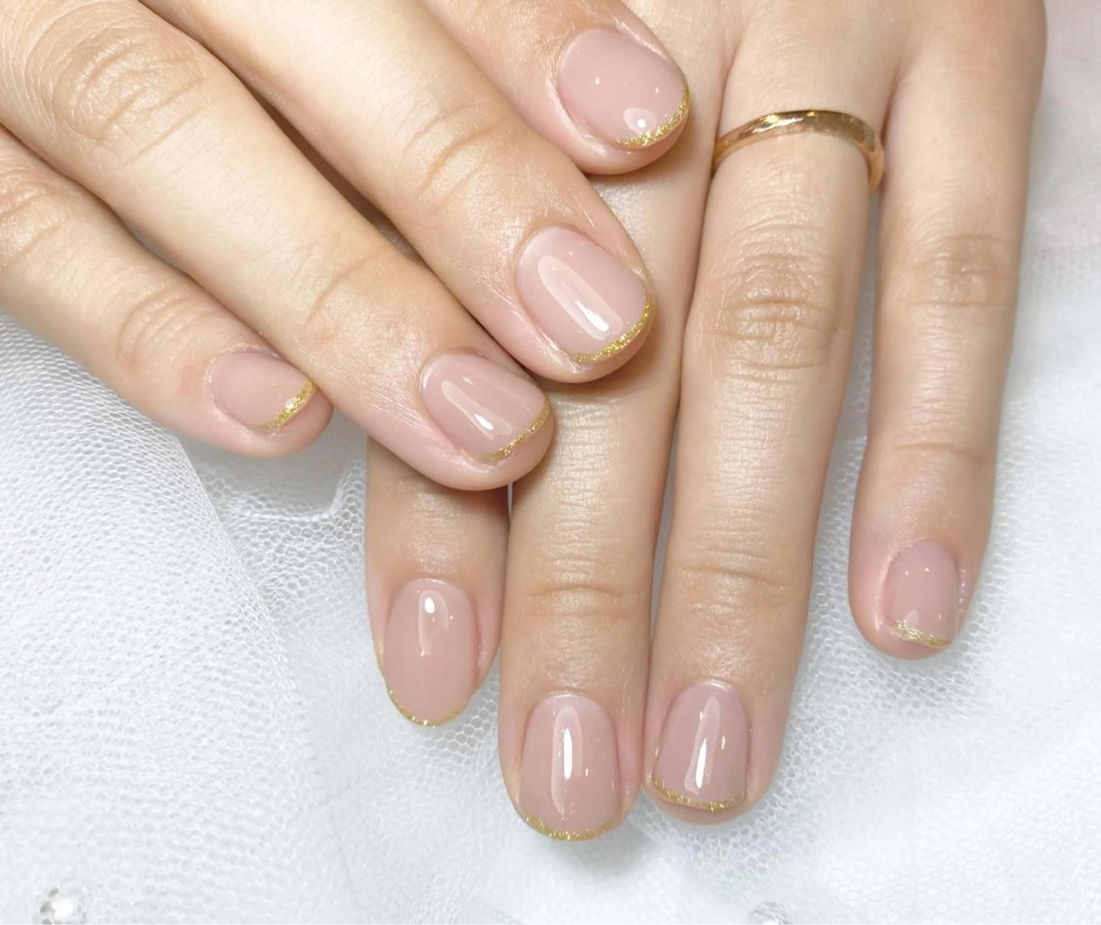 ネイル ラメ(グリッター) ハンドネイル パラジェル認定サロン　ネイルケア&スパ　Lovin所属・Lovin _ryukaのネイルデザイン