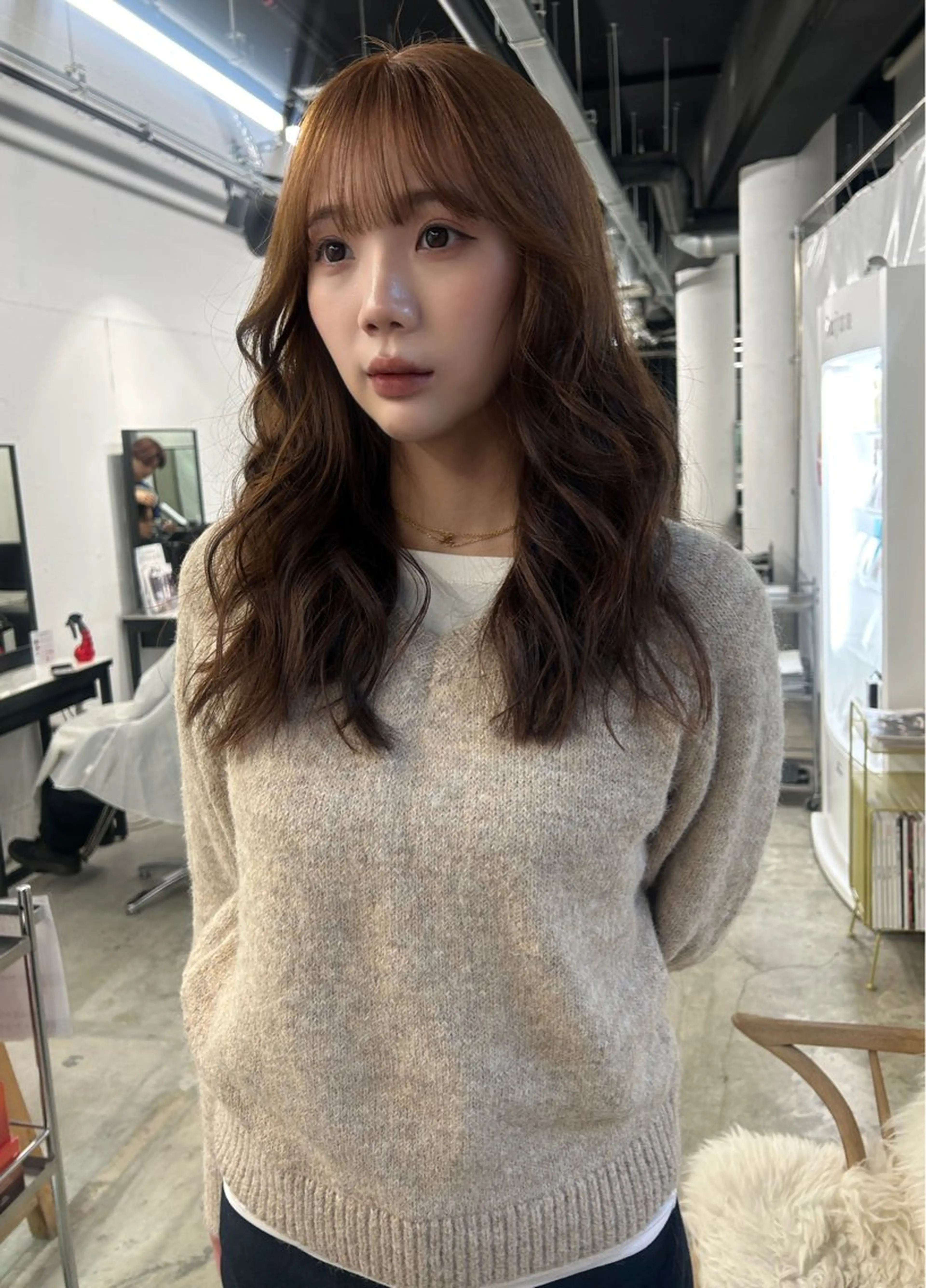 セミロング ヘアカラー レイカ /ハイトーン/ボブ♪のヘアスタイル