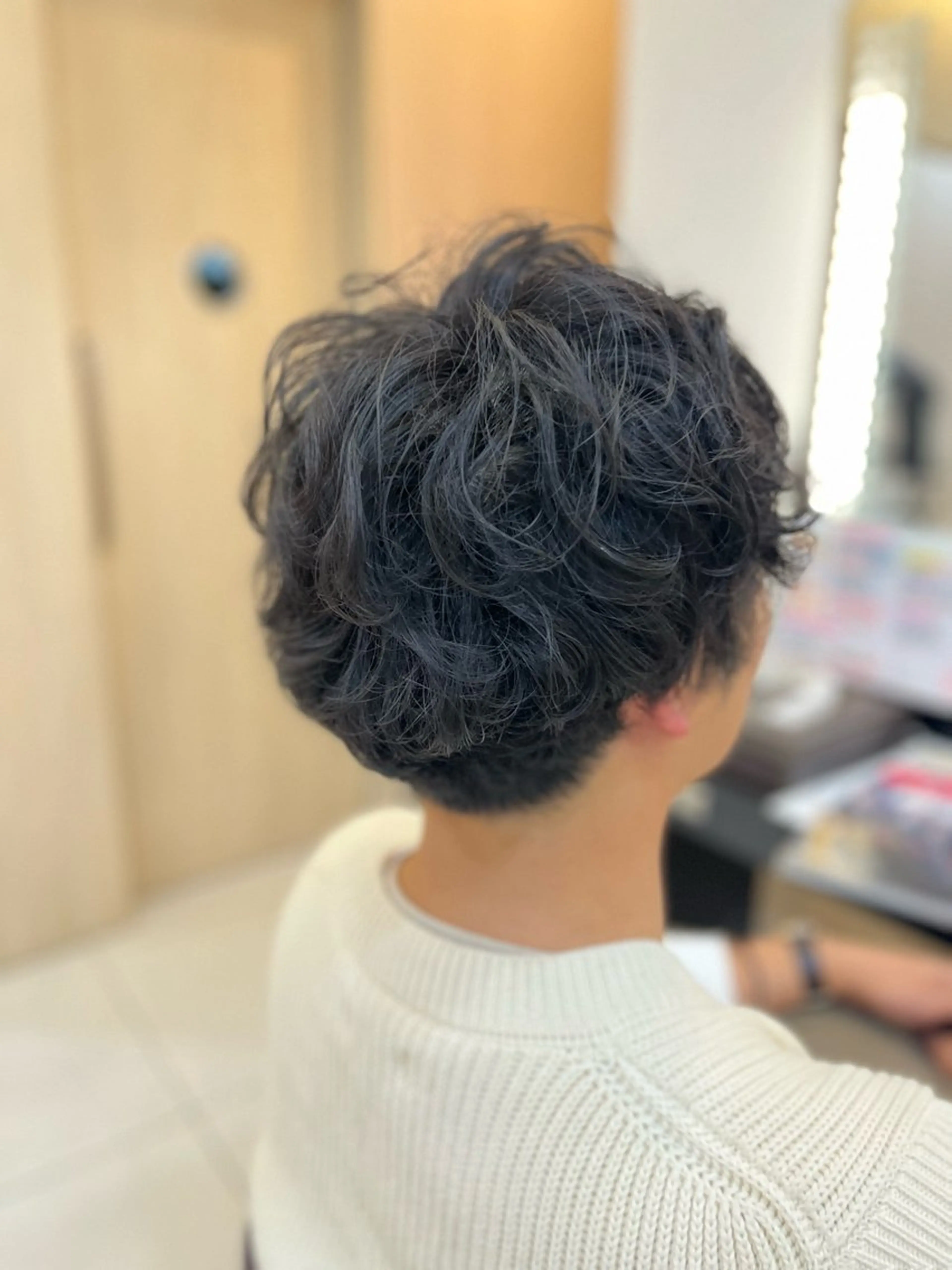 ショート パーマ メンズ カット パーマ トリートメント トータルビューティー K:R鶴川のヘアスタイル