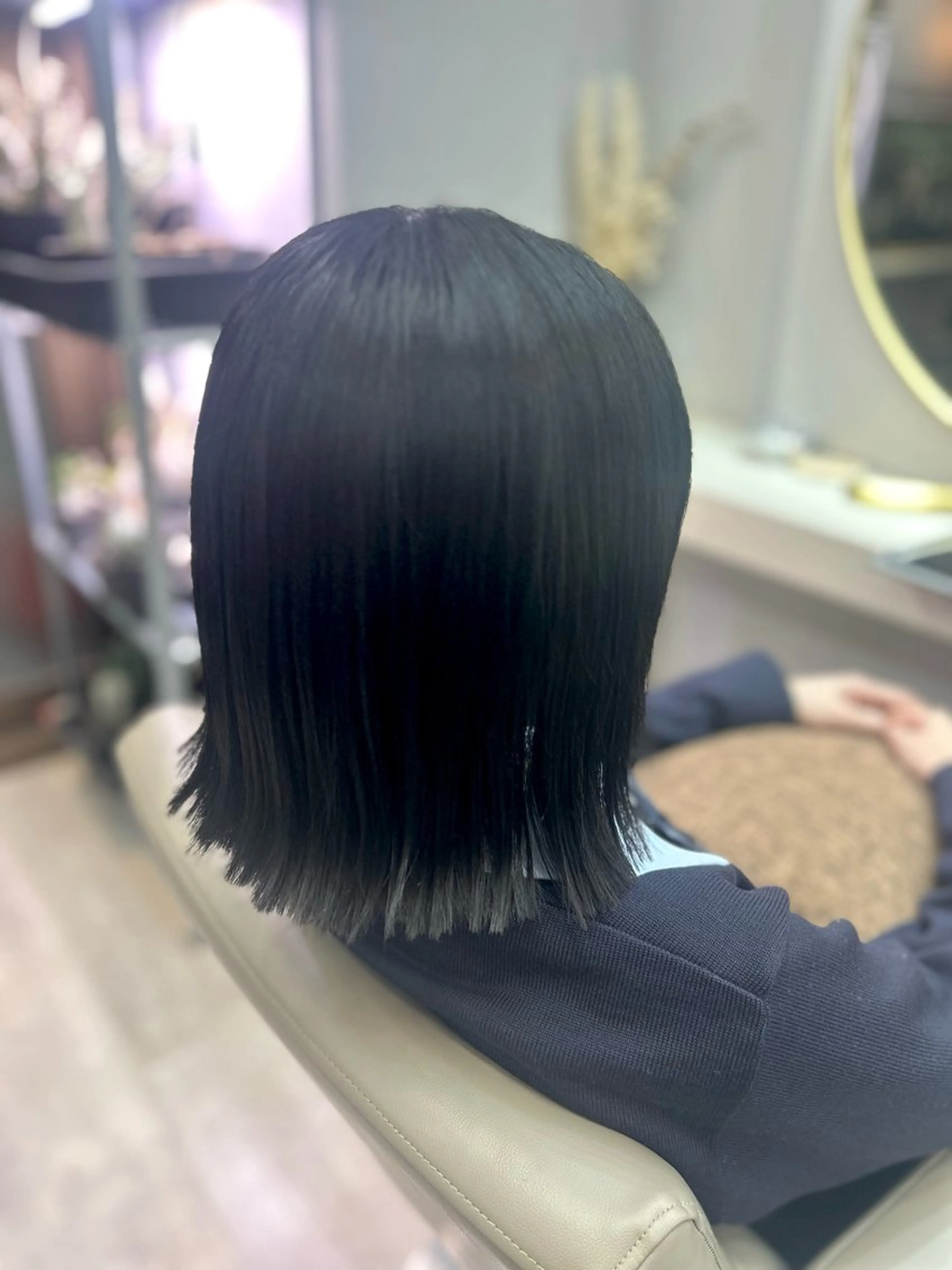 ミディアム ボブ カット ヘアカラー 池田 太一のヘアスタイル