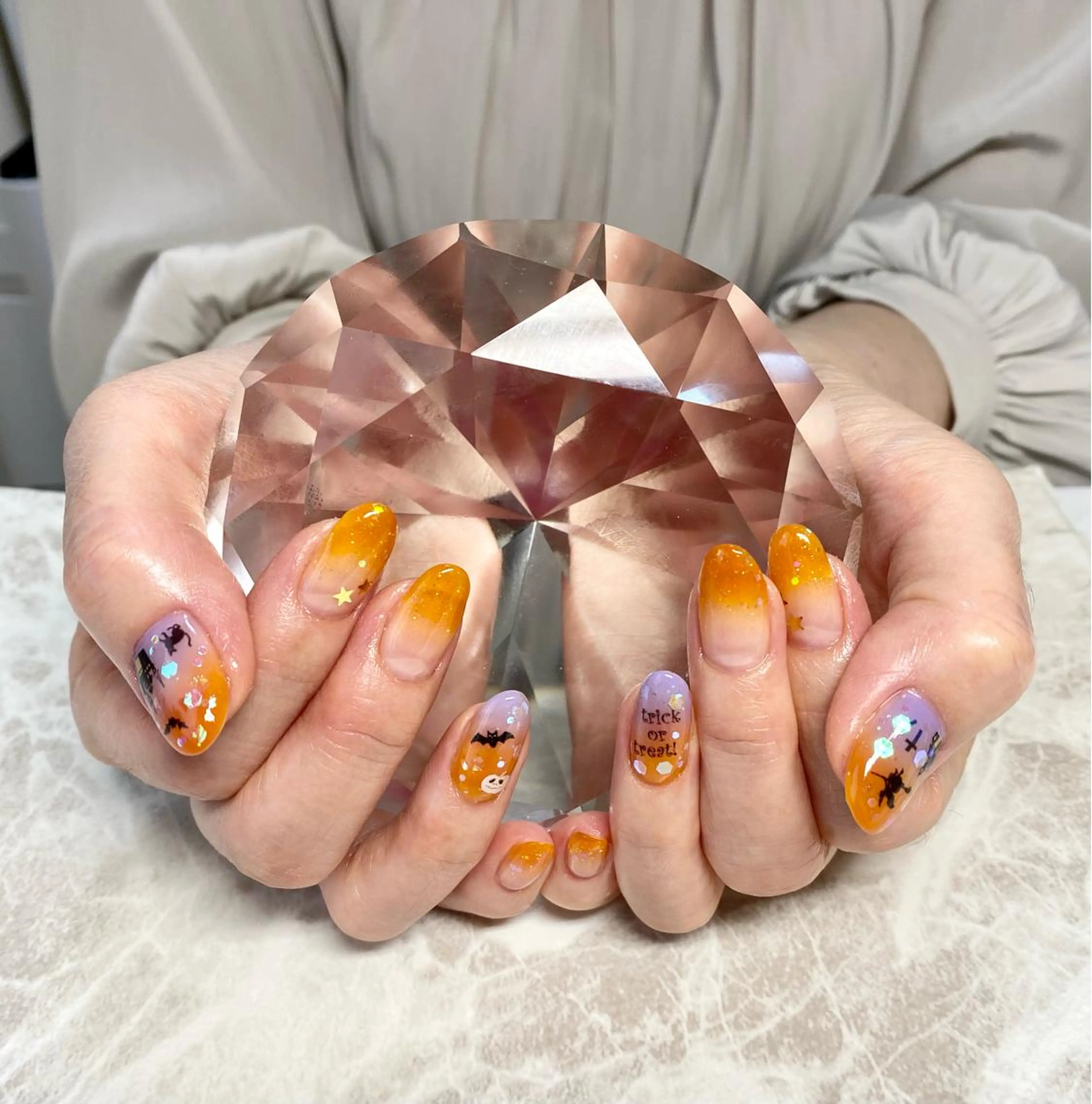 ネイル ハロウィン ハンドネイル ゆぴねいる所属・ゆぴねいる yupinailのネイルデザイン