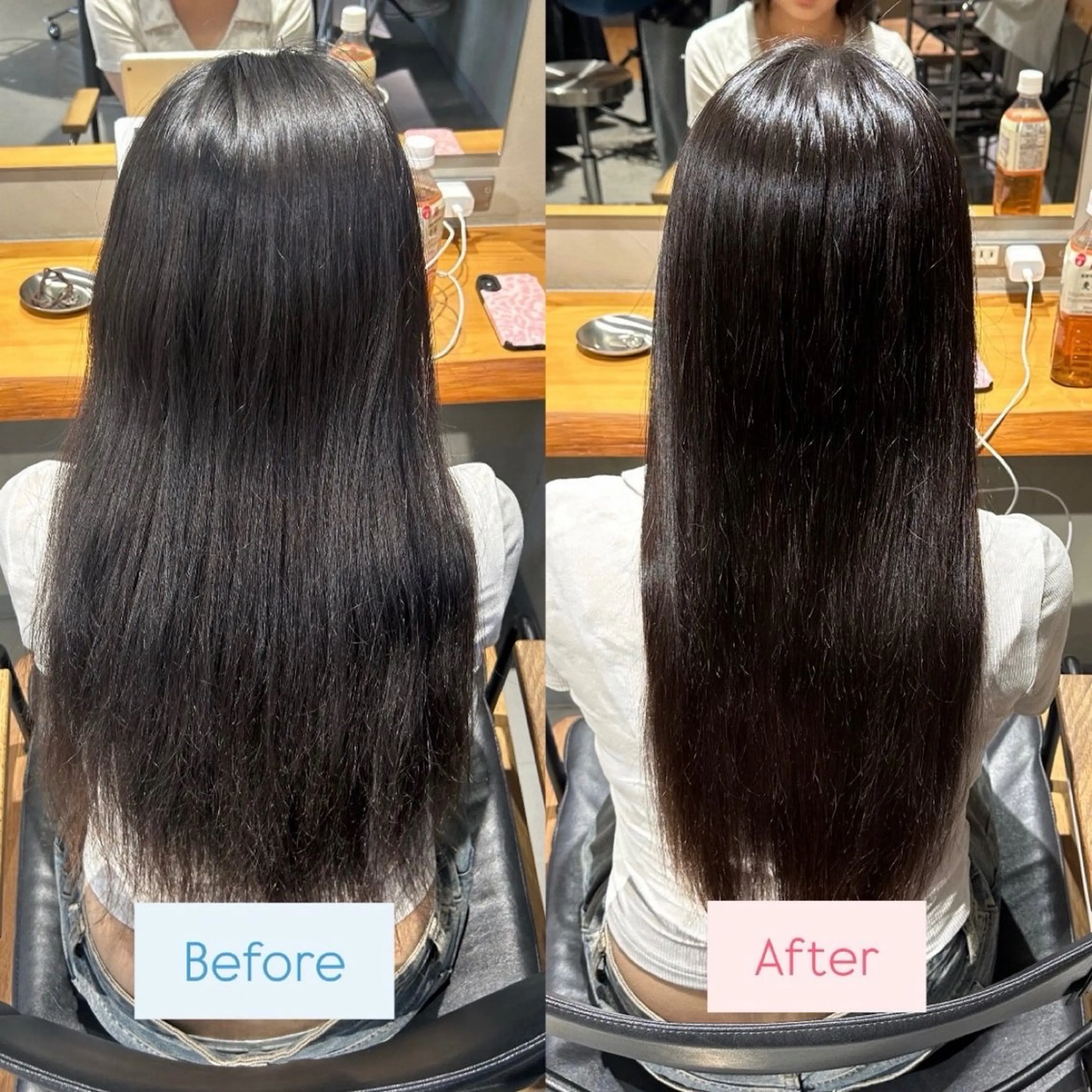 ロング パーマ ストレートパーマ aina🐱 カラー/ストレートのヘアスタイル