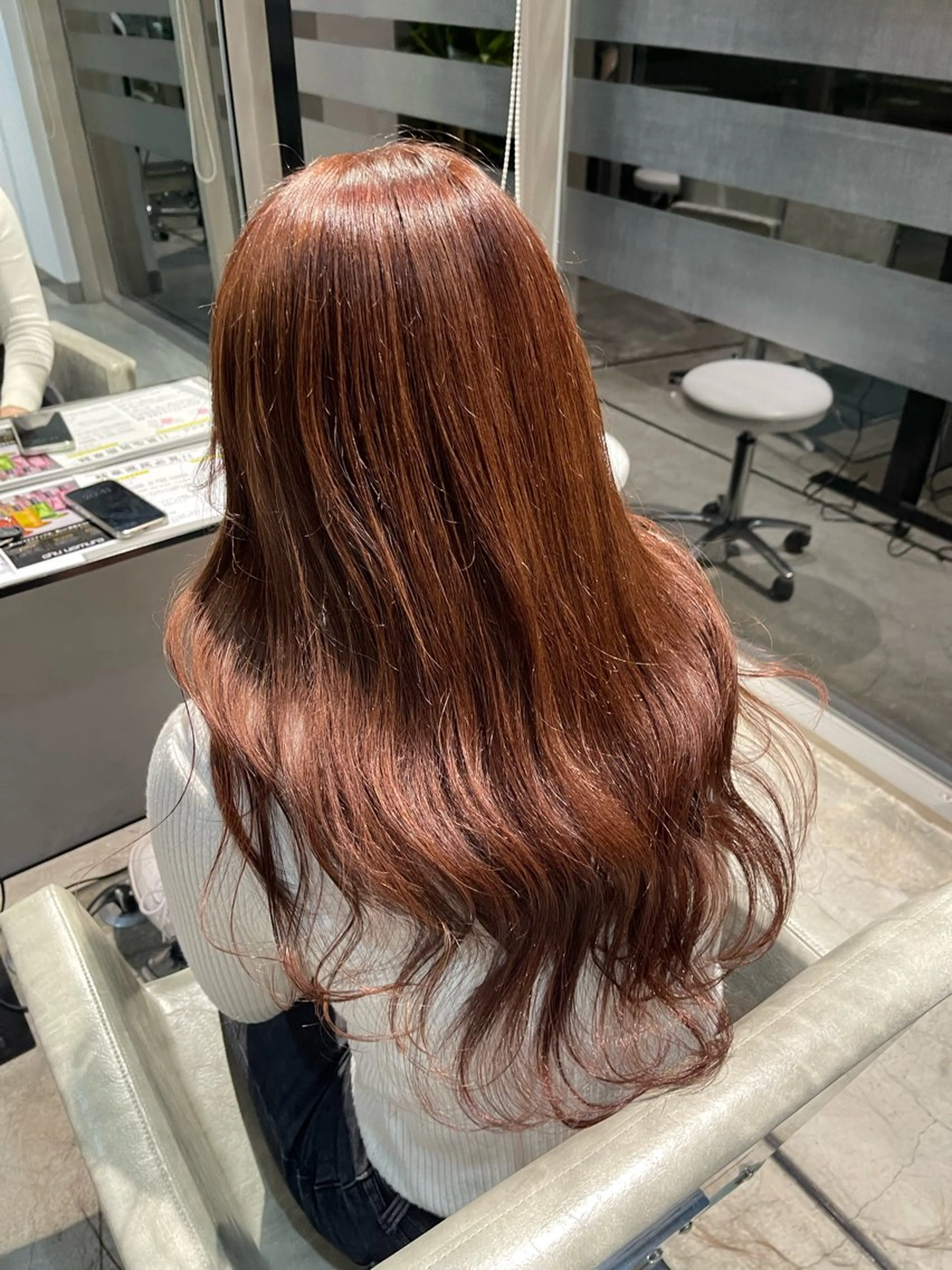 ロング カラー ブラウンカラー チョコレートブラウン 髪質改善/美髪縮毛矯 正のスペシャリストのヘアスタイル