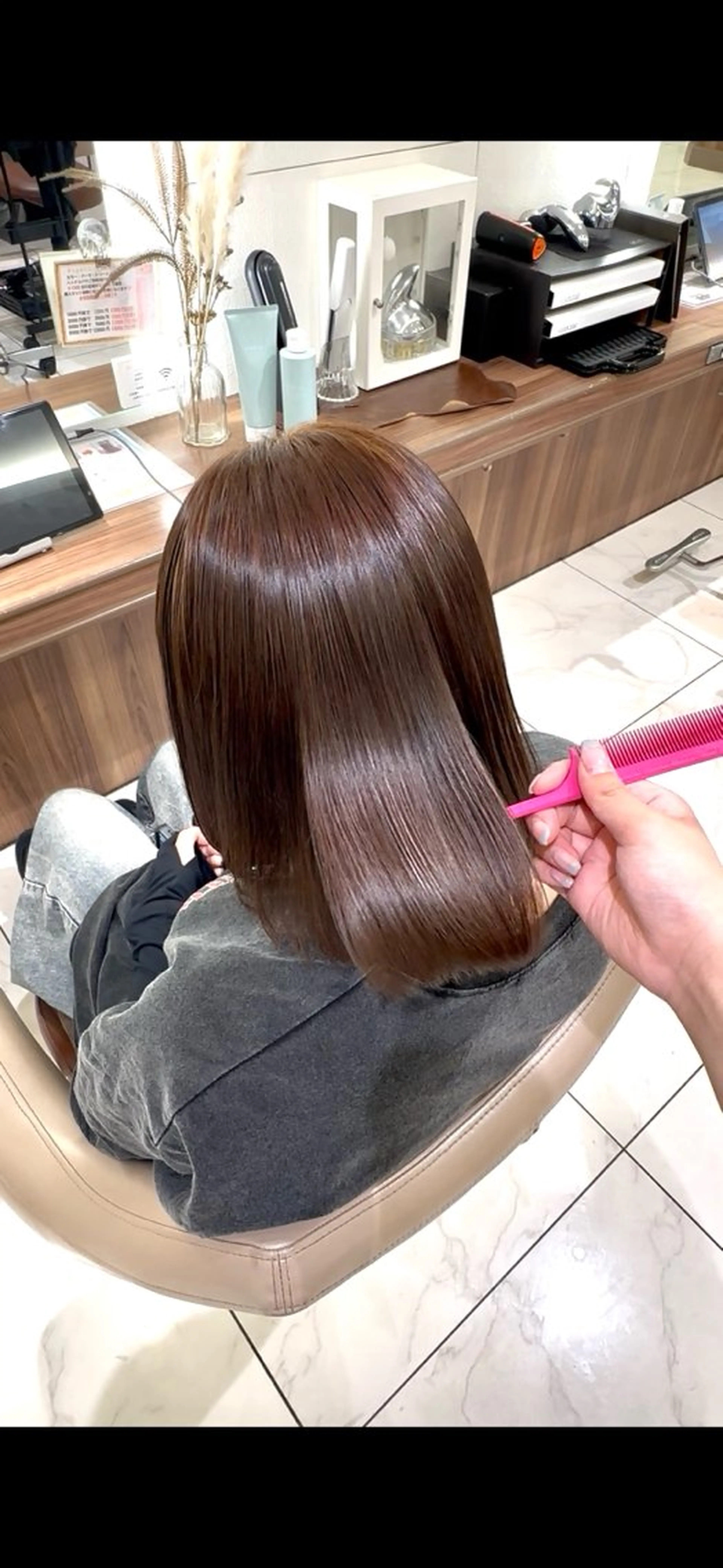 セミロング ヘアカラー 北島亜弥/髪質改善 /カラーのヘアスタイル