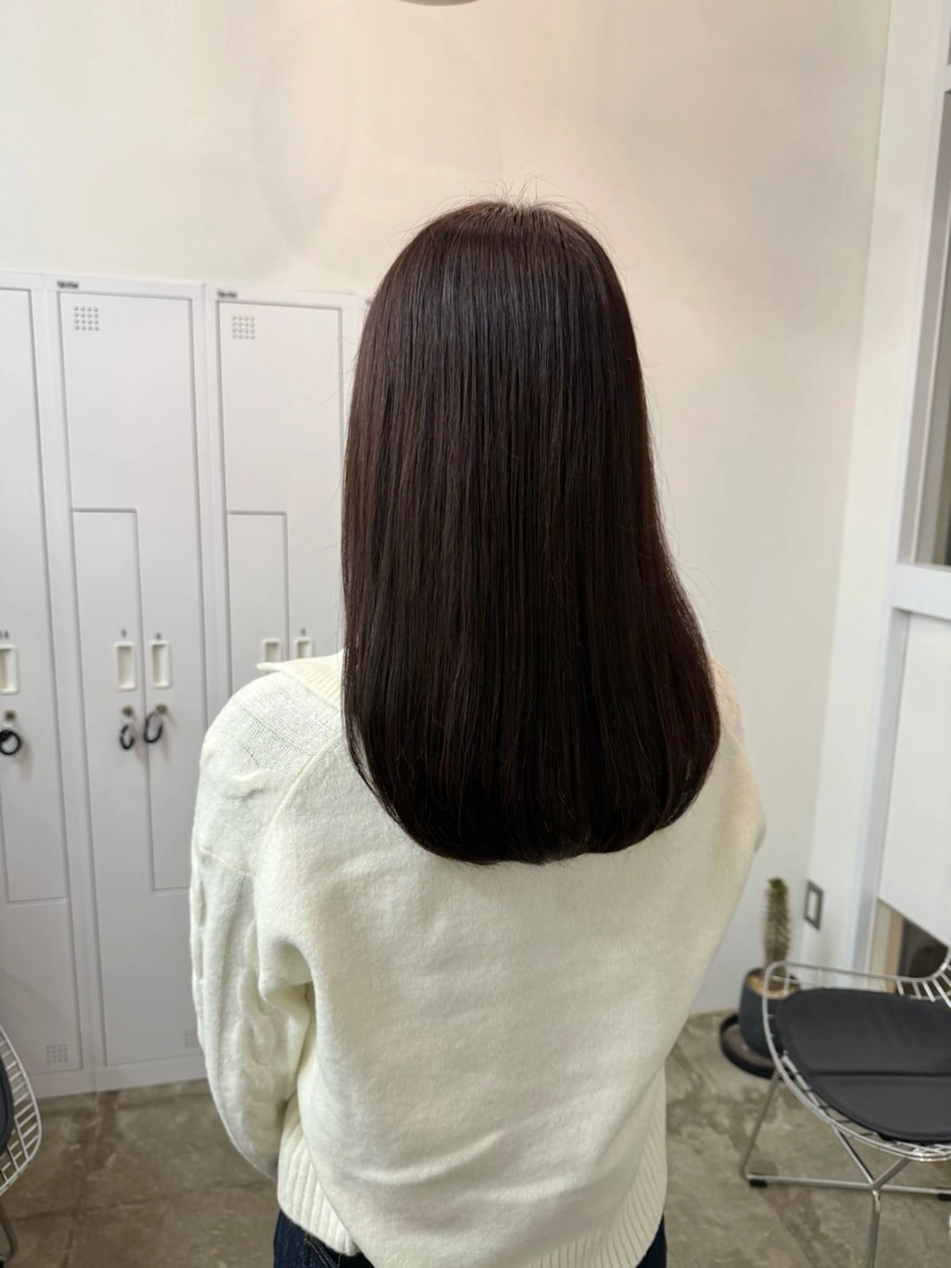 ミディアム カット ヘアカラー トリートメント 近藤 千裕のヘアスタイル