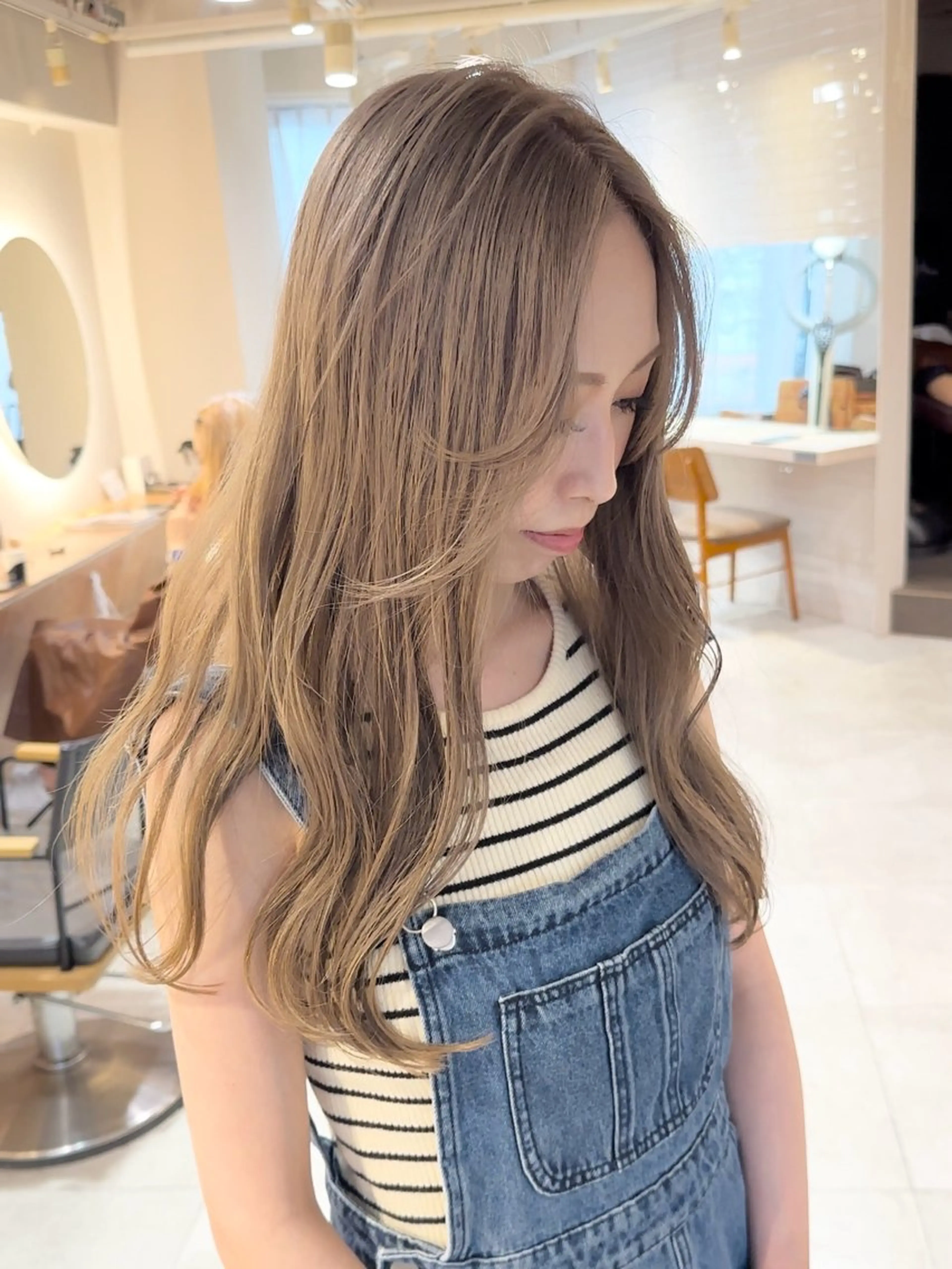 ロング カラー ベージュカラー ブリーチ 🌞塙 湧貴🌞のヘアスタイル