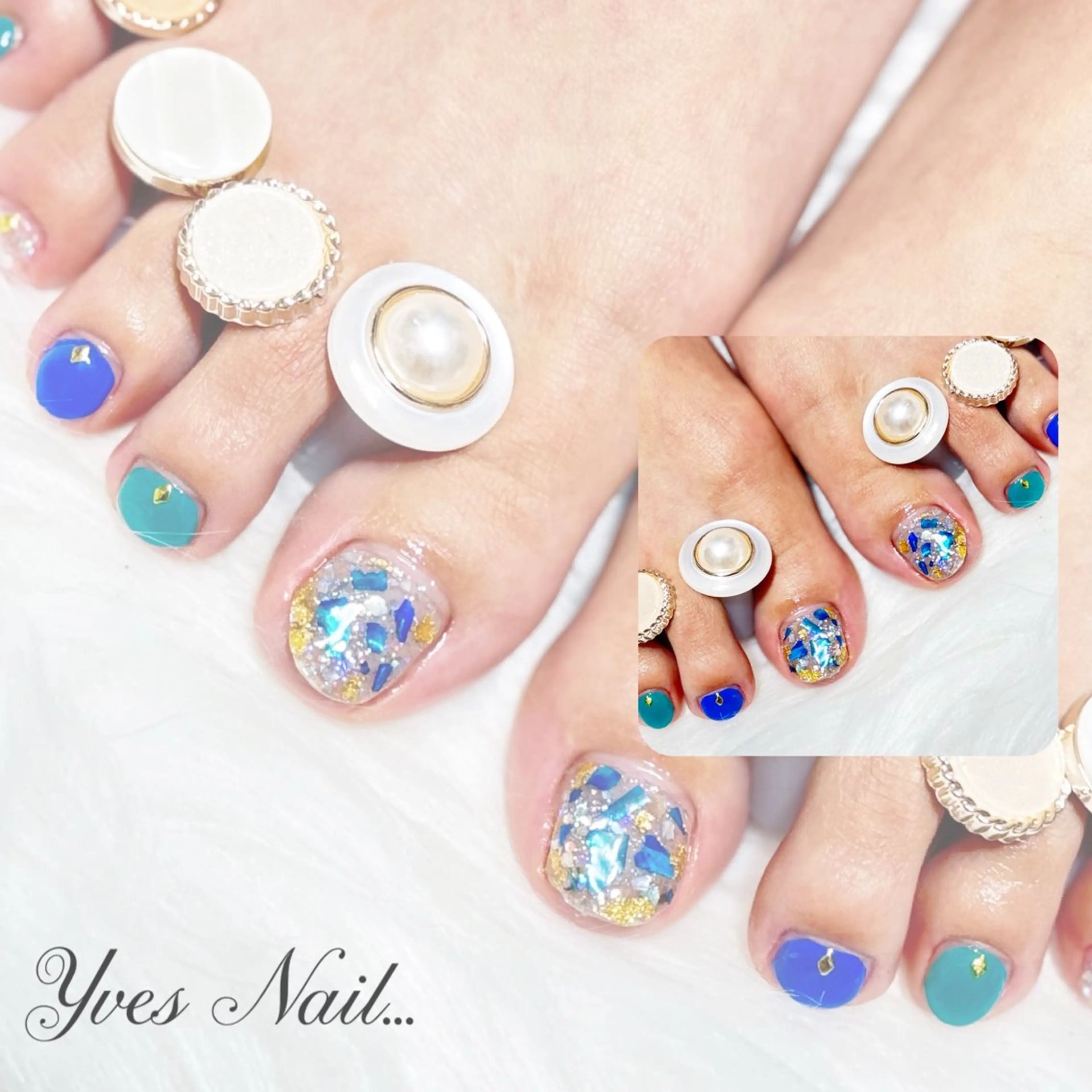 ネイル フットネイル 夏ネイル フットネイル kanno yのネイルデザイン