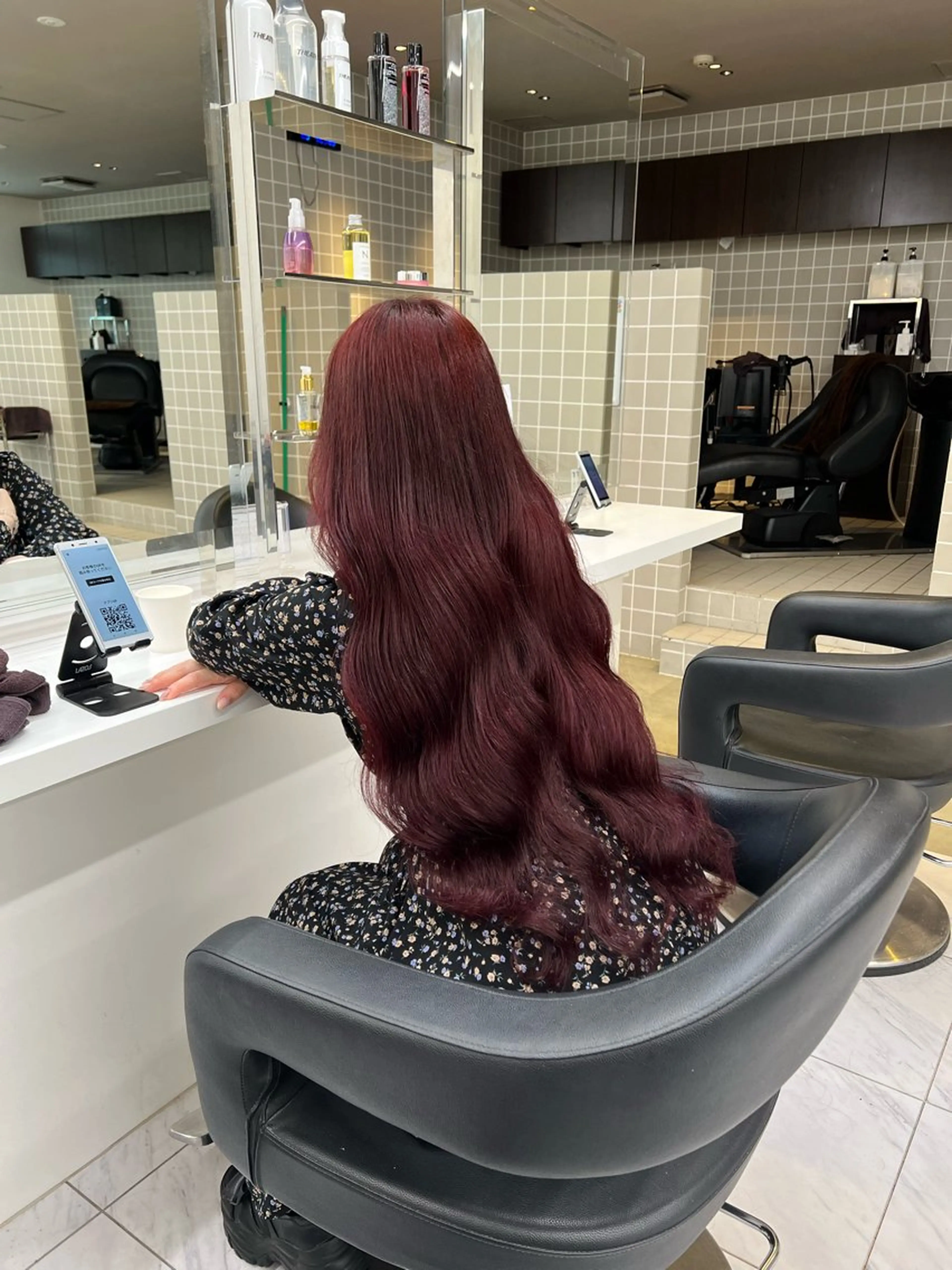 ロング カラー カット ヘアカラー 韓国レイヤーカット /REIのヘアスタイル