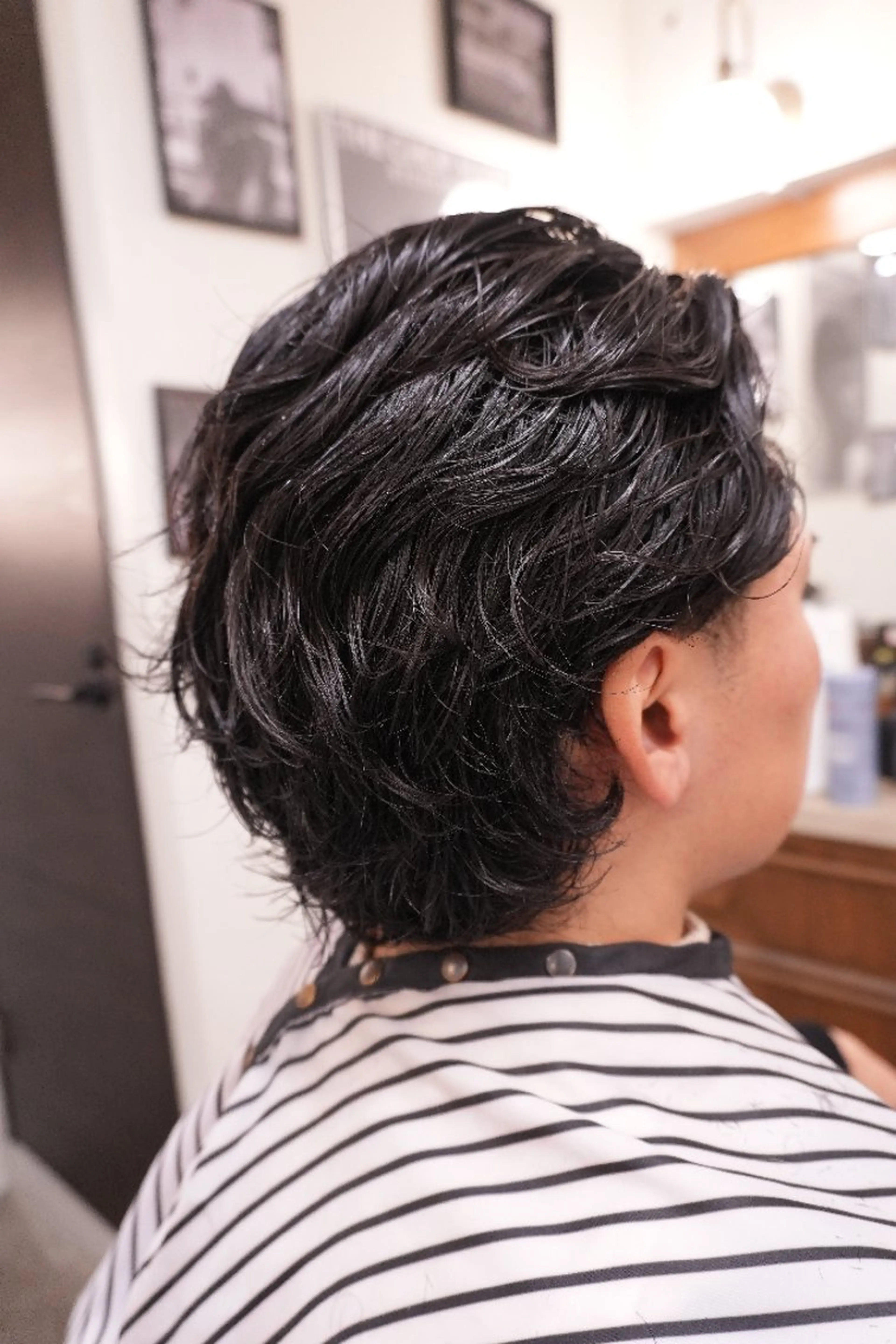 ミディアム パーマ ヘアーサロンチョップ所属・💈吉祥寺バーバー YUのヘアスタイル