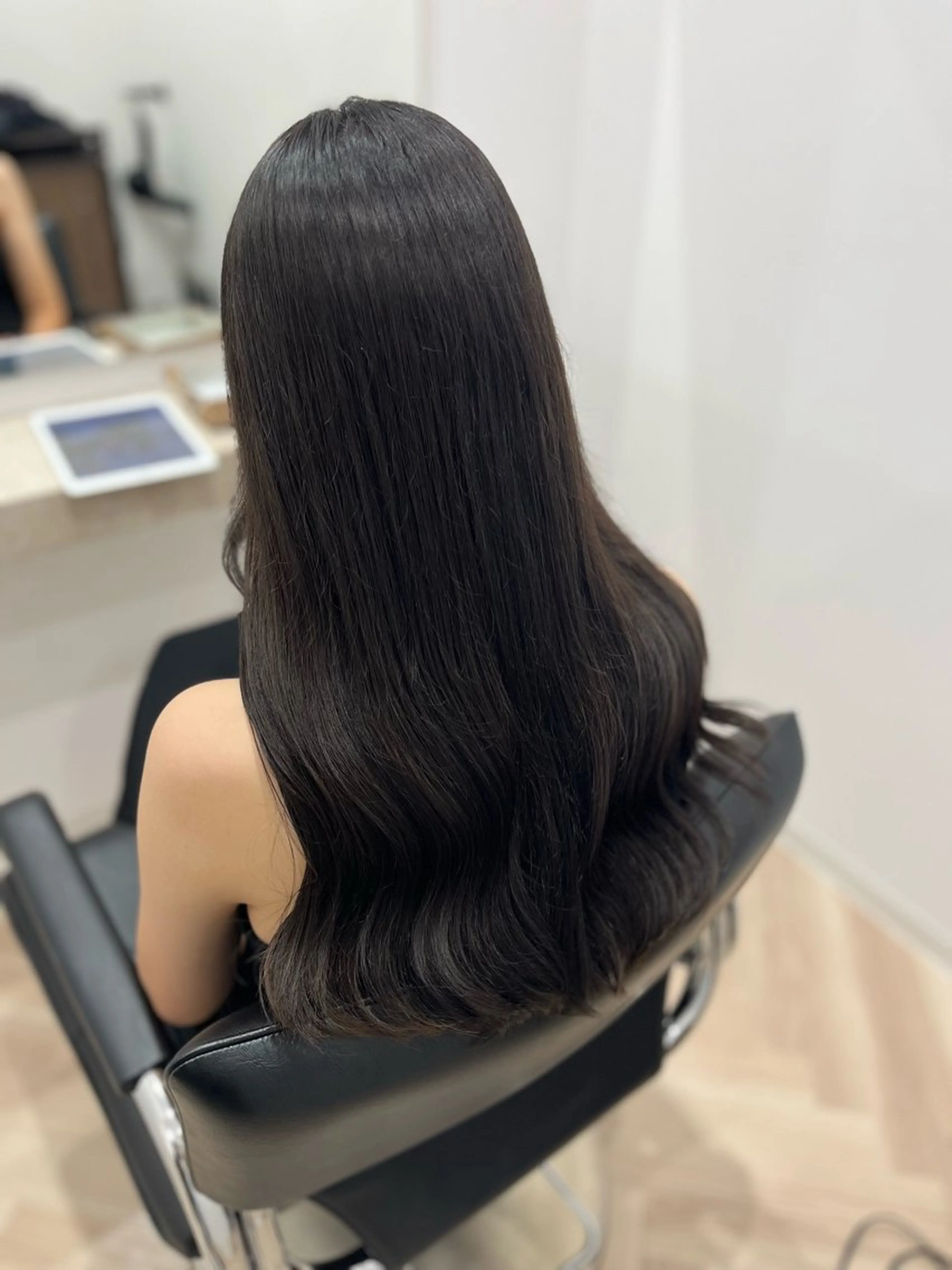 ロング カラー ブラウンカラー ダークブラウン カット ヘアカラー トリートメント 🫧ぷる艶カラー🫧 Yuubi🦩のヘアスタイル