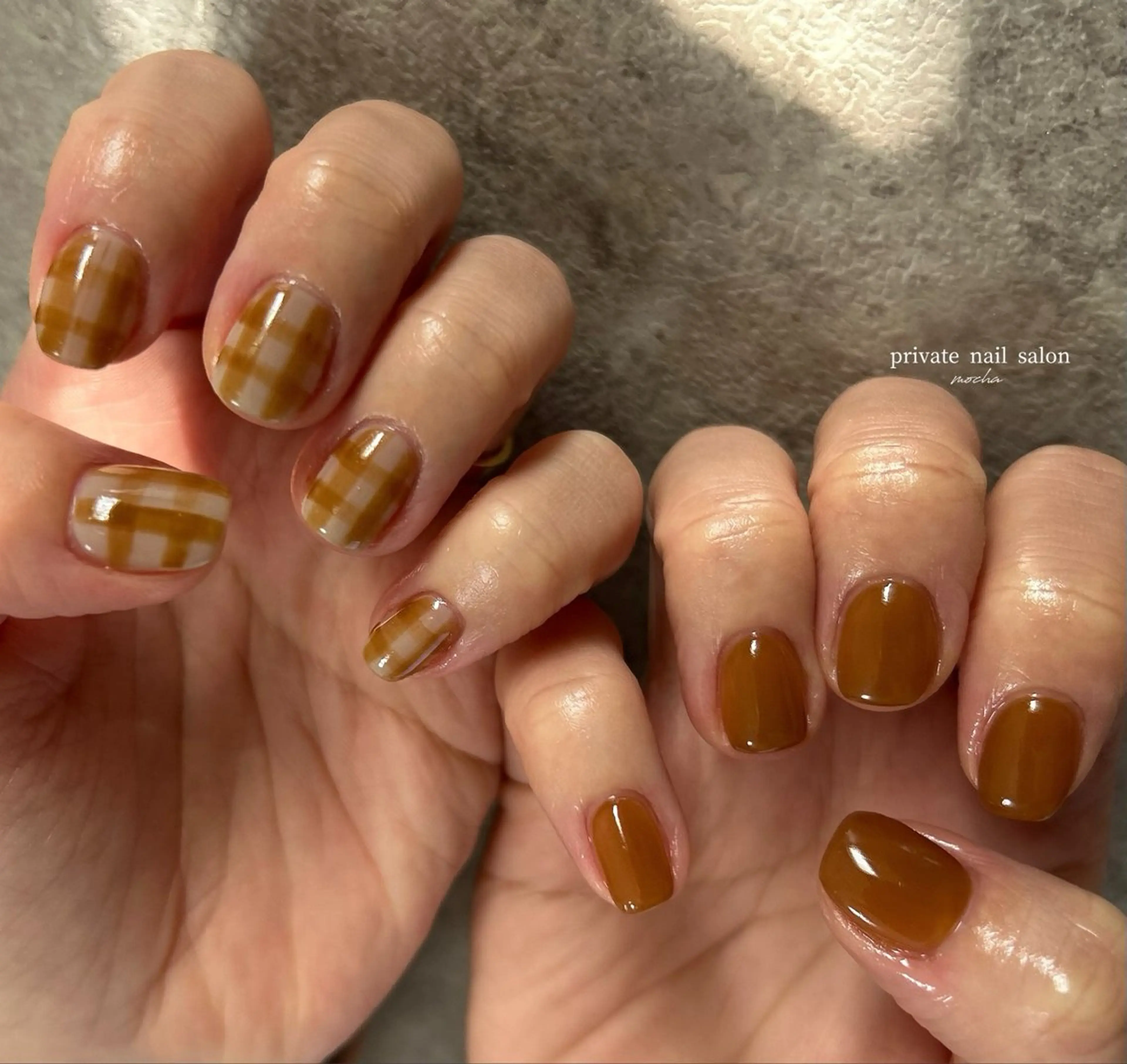 ネイル アートネイル カジュアル フレンチネイル マグネットネイル ミラーネイル ハンドネイル mocha nailのネイルデザイン