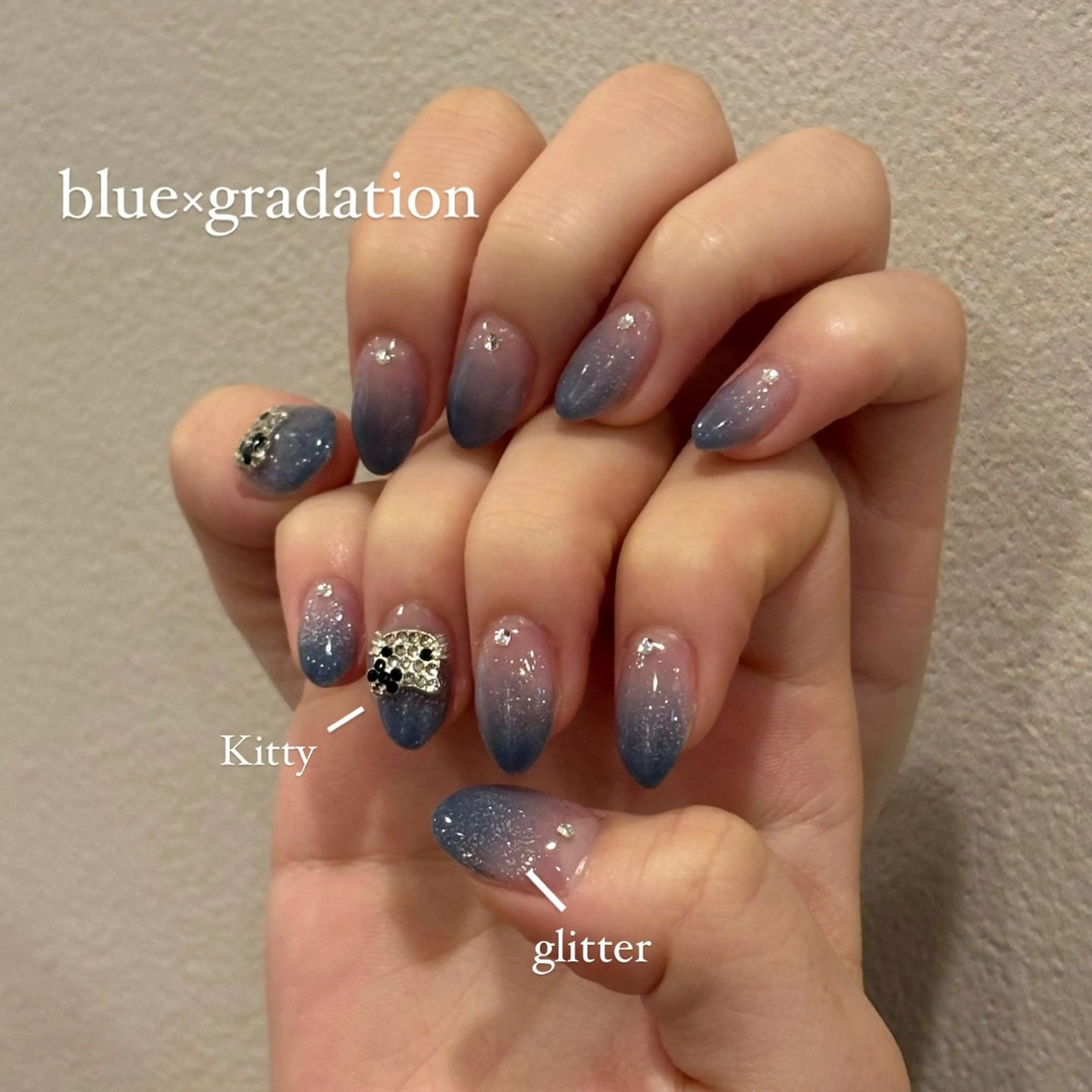 ネイル ラメ(グリッター) ストーンネイル ハンドネイル millie ainee太田のネイルデザイン