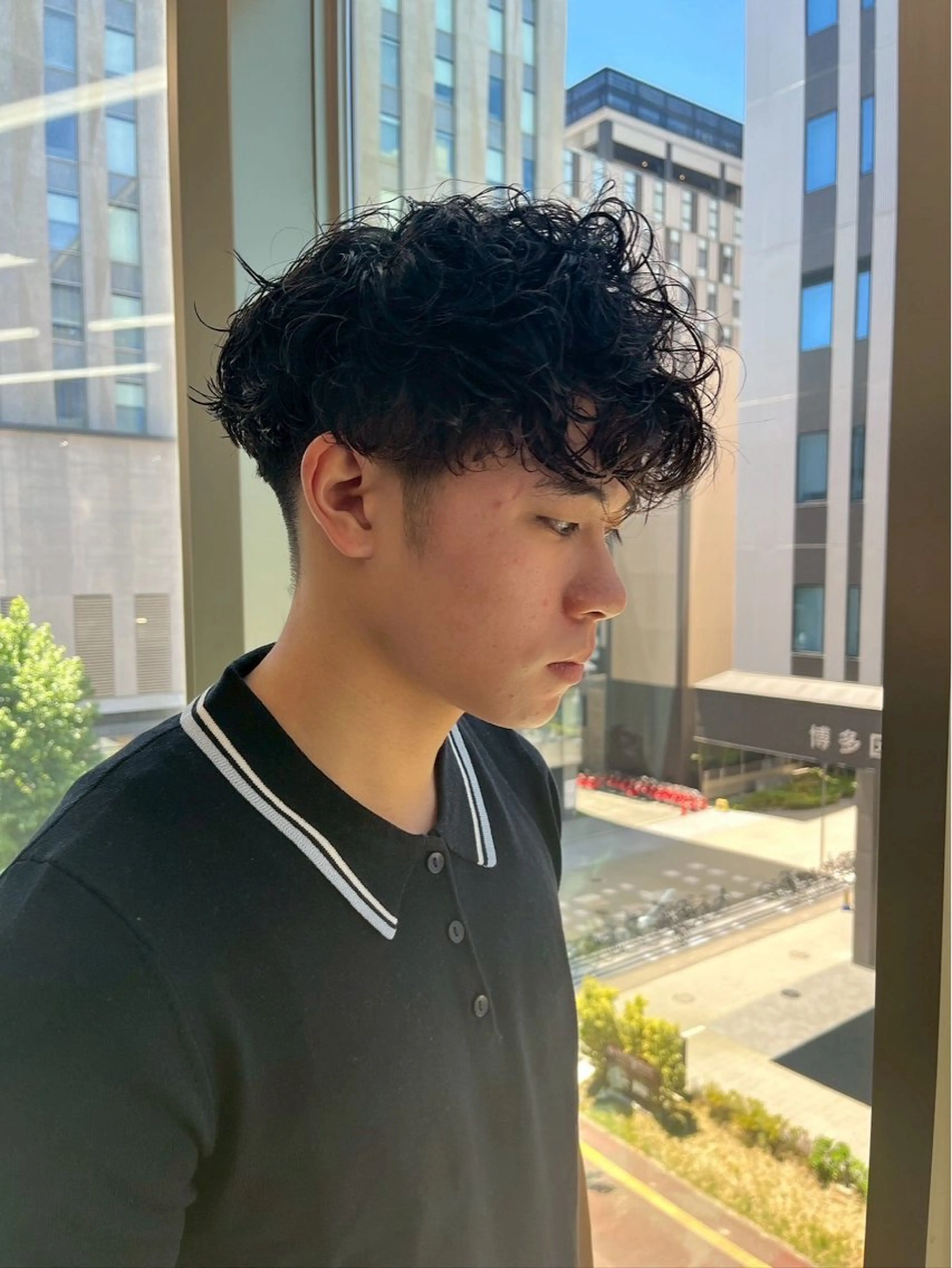 ショート パーマ メンズ マッシュ メンズパーマ スパイラルパーマ 坂本響 メンズカット/パーマのヘアスタイル