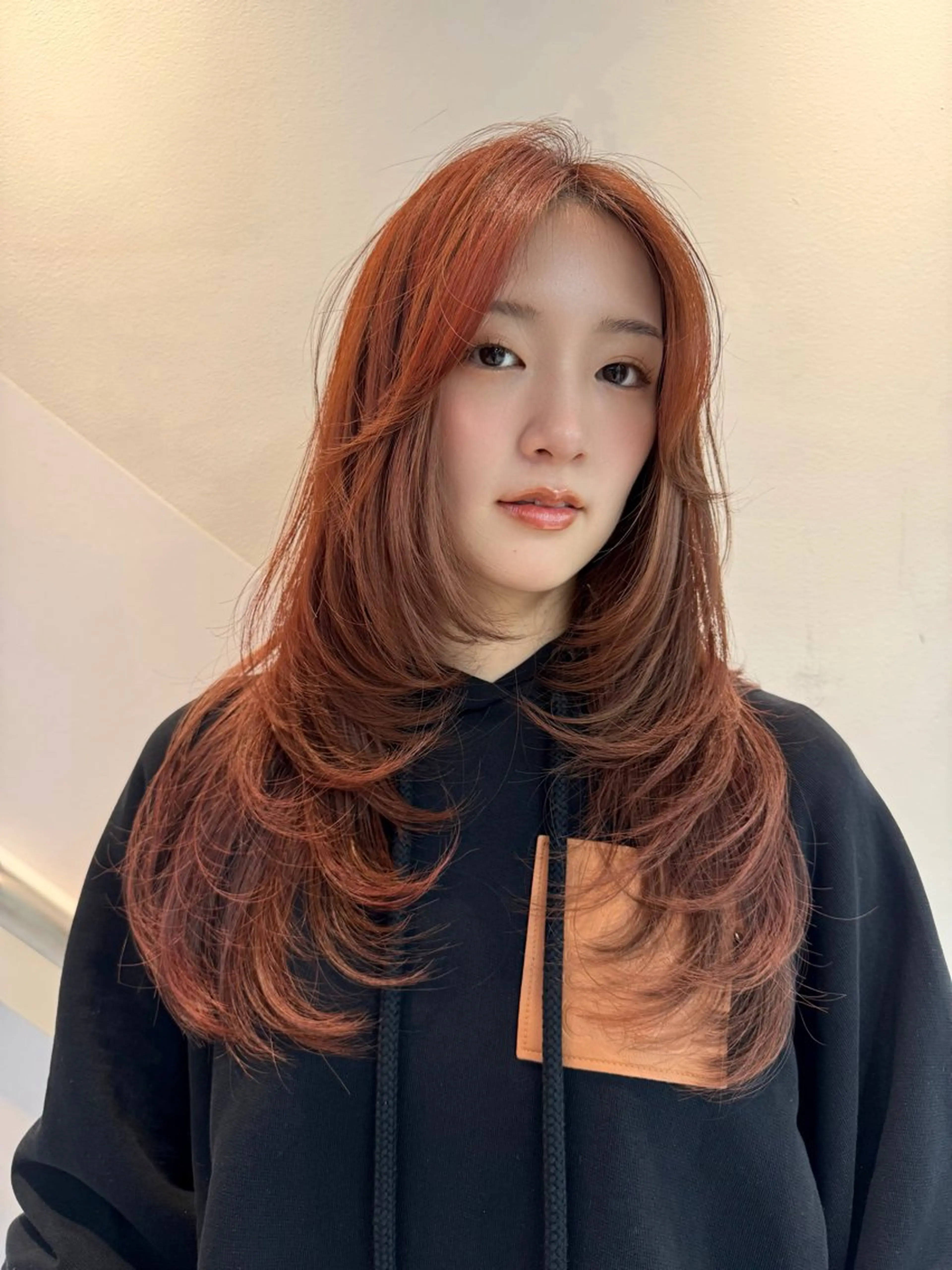 【撮影モデル】ロングレイヤーカットの写真