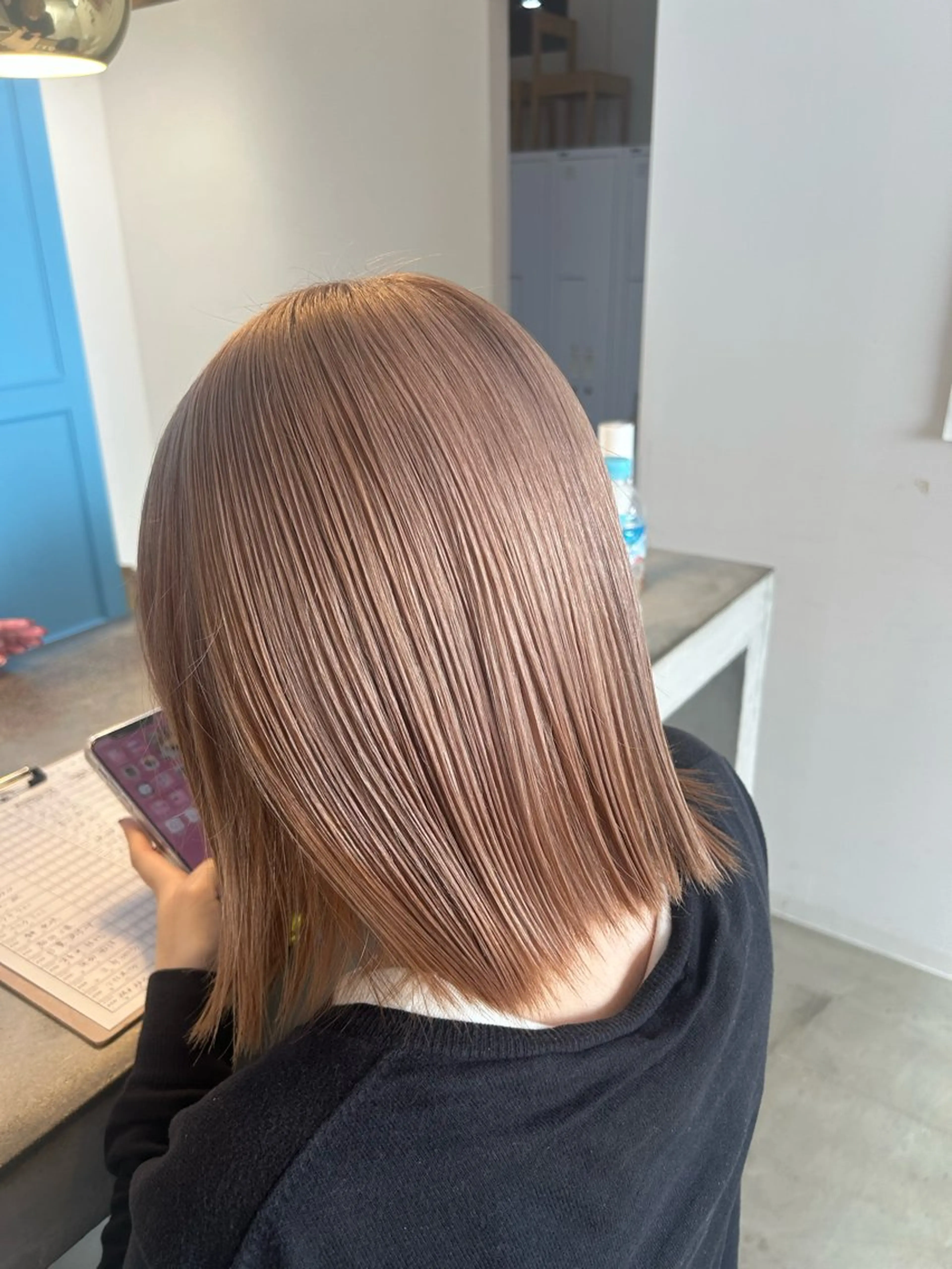 ショート カラー AVANCE.なかもず所属・砂野 真璃奈のヘアスタイル